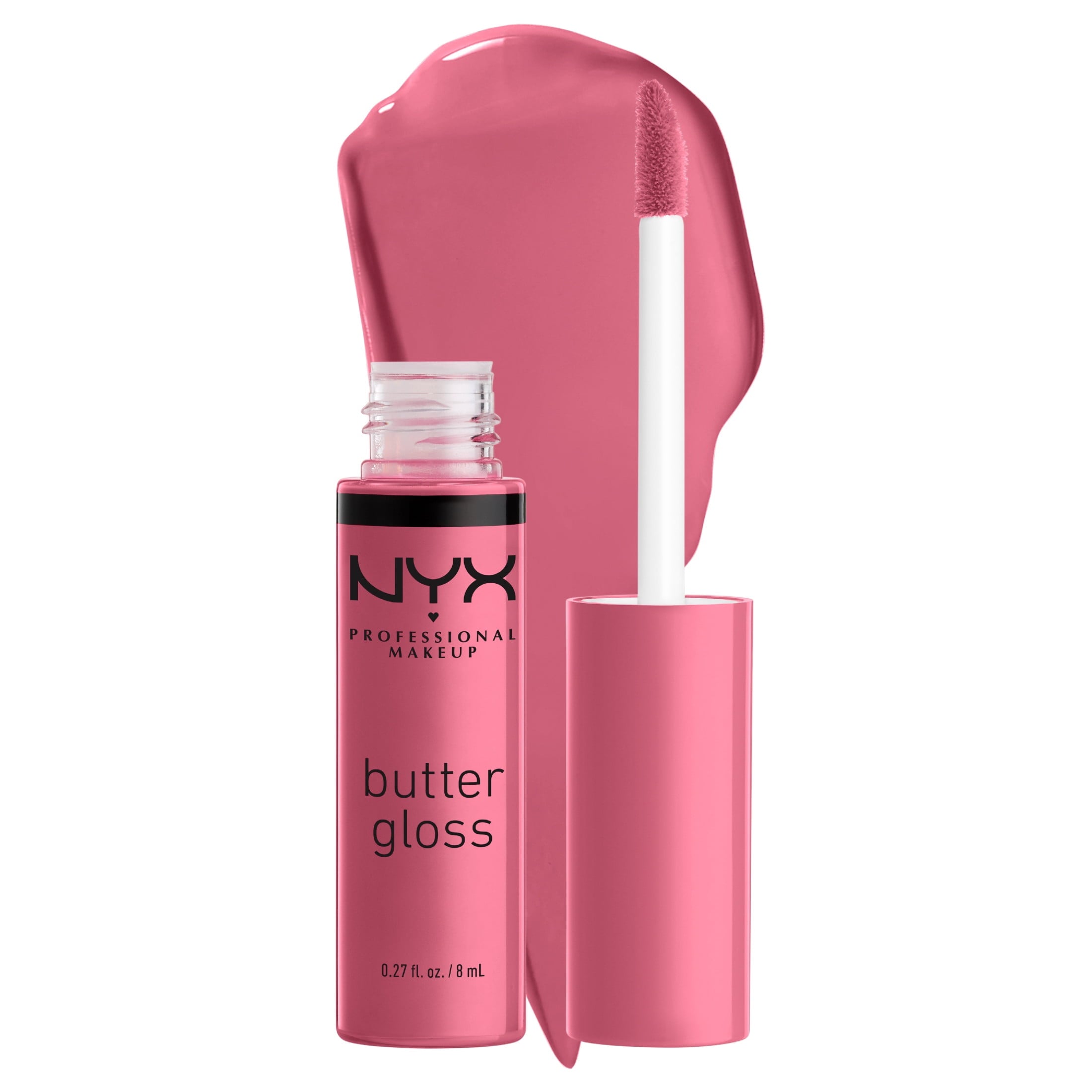 (2 pack) NYX Professional Makeup Butter Gloss Non-Sticky Lip Gloss, Angel Food Cake, 0.27 fl oz