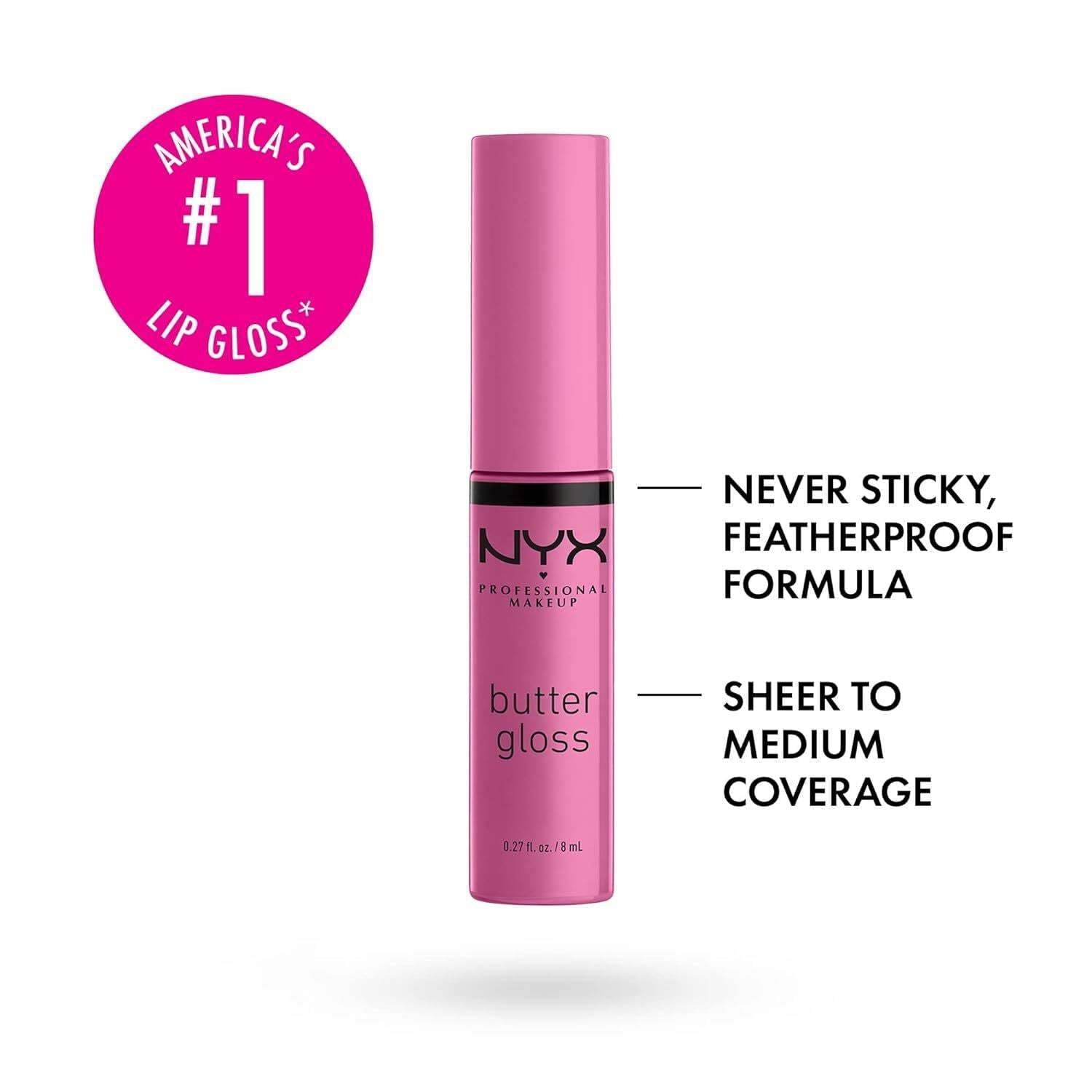 NYX Cosmetics Butter Lip Gloss Raspberry Tart