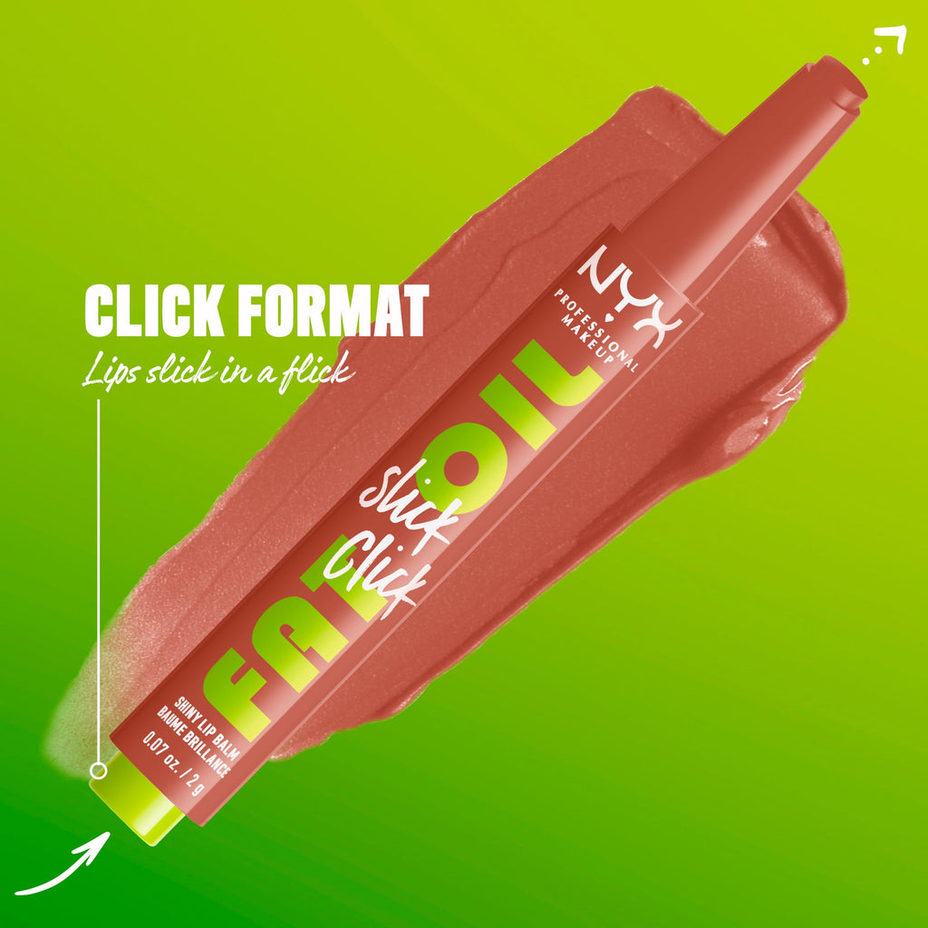 NYX Professional Makeup Fat Oil Slick Click Hydrating Tinted Lip Gloss with Lightweight Hydration, Verified, 0.07 oz