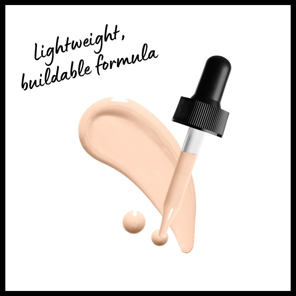 NYX Professional Makeup Total Control Pro Drop Foundation, Skin-true buildable coverage, clean vegan formula, Light Pale, 0.43 oz