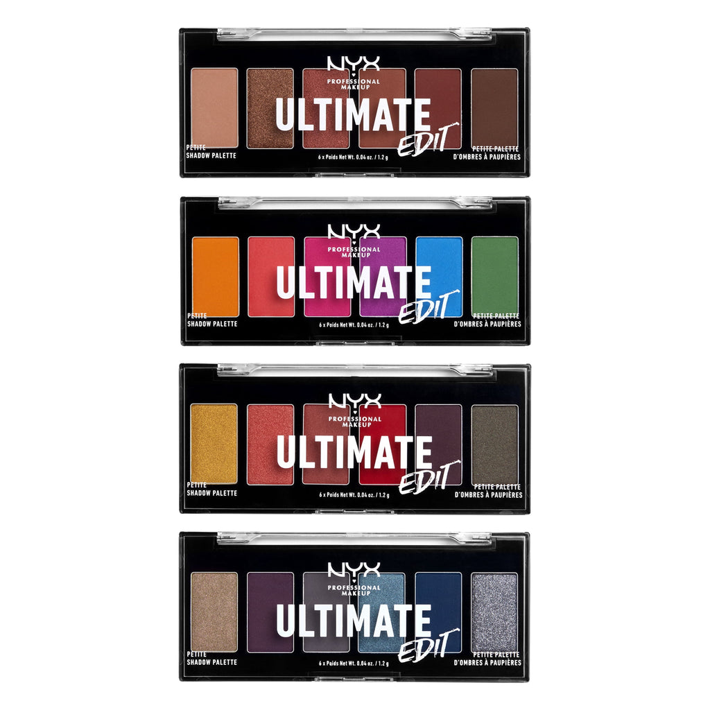 NYX Professional Makeup Ultimate Edit Petite Shadow Palette, Warm Neutrals