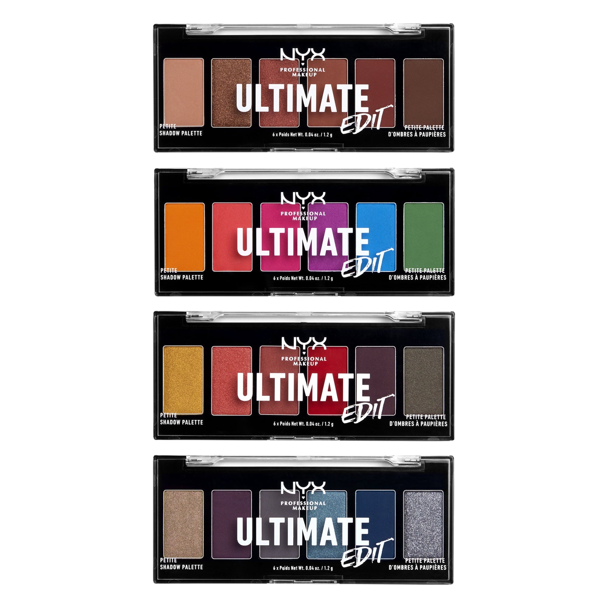 NYX Professional Makeup Ultimate Edit Petite Shadow Palette, Warm Neutrals