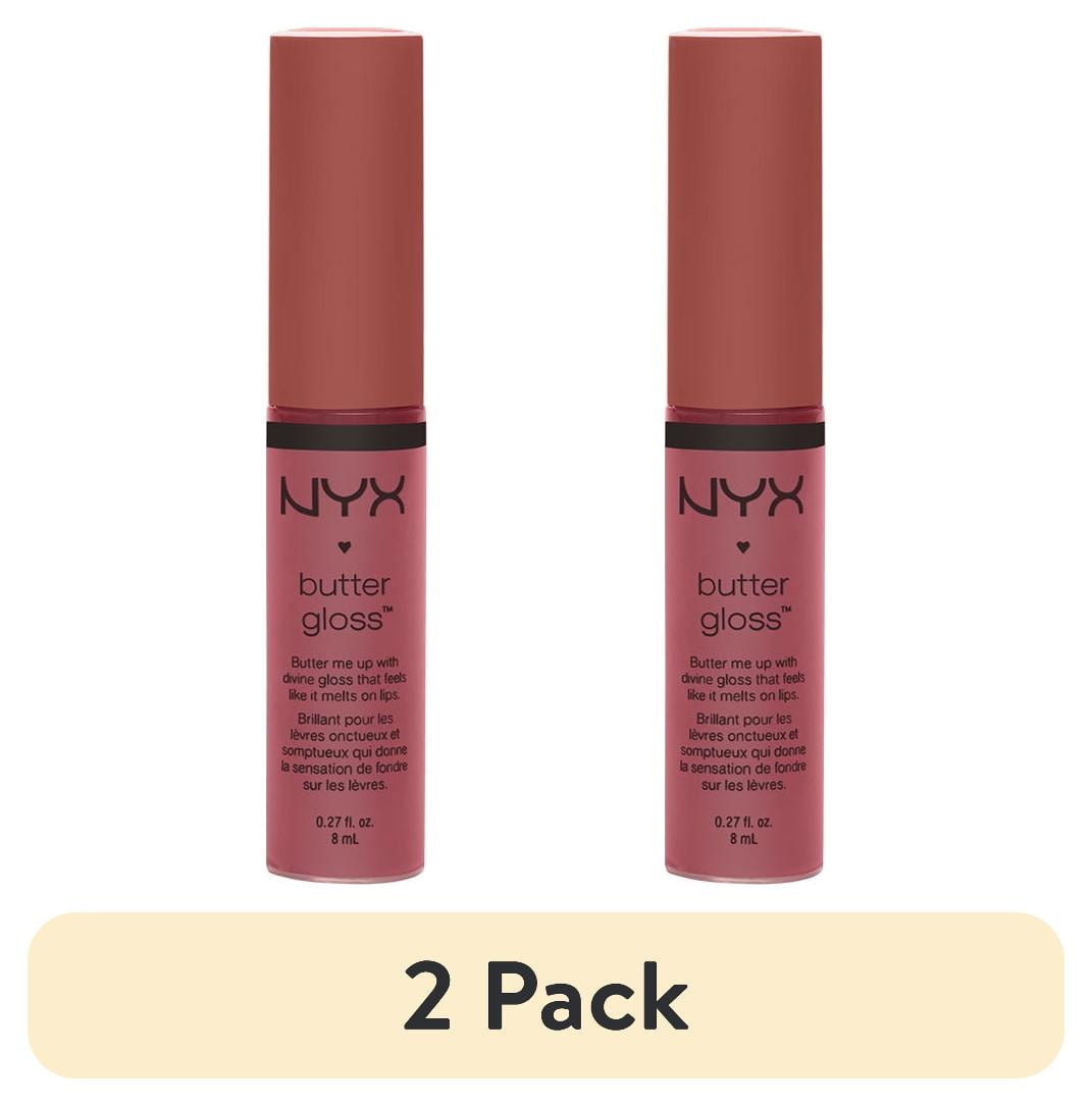 (2 pack) NYX Professional Makeup Butter Gloss Non-Sticky Lip Gloss, Angel Food Cake, 0.27 fl oz