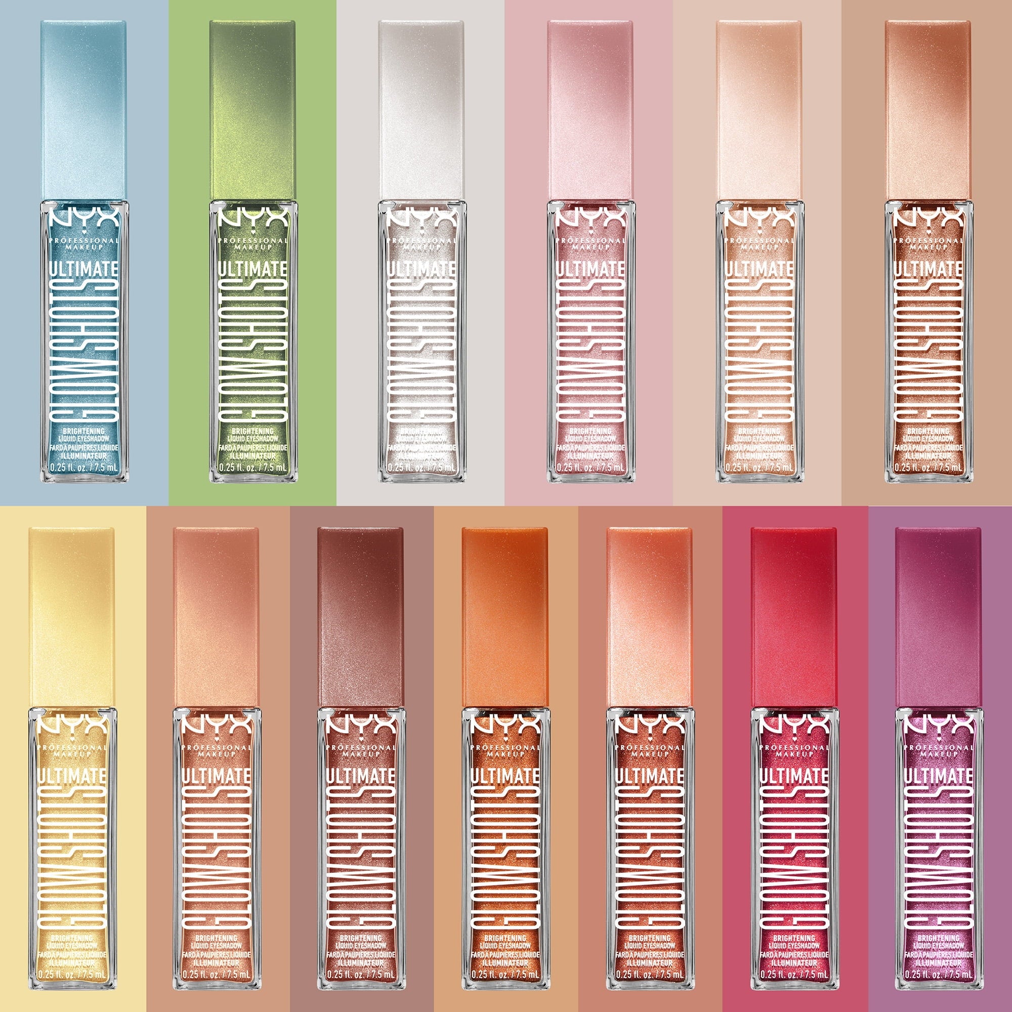 NYX Professional Makeup Ultimate Glow Shots Shimmer Liquid Eyeshadow, Plum Player