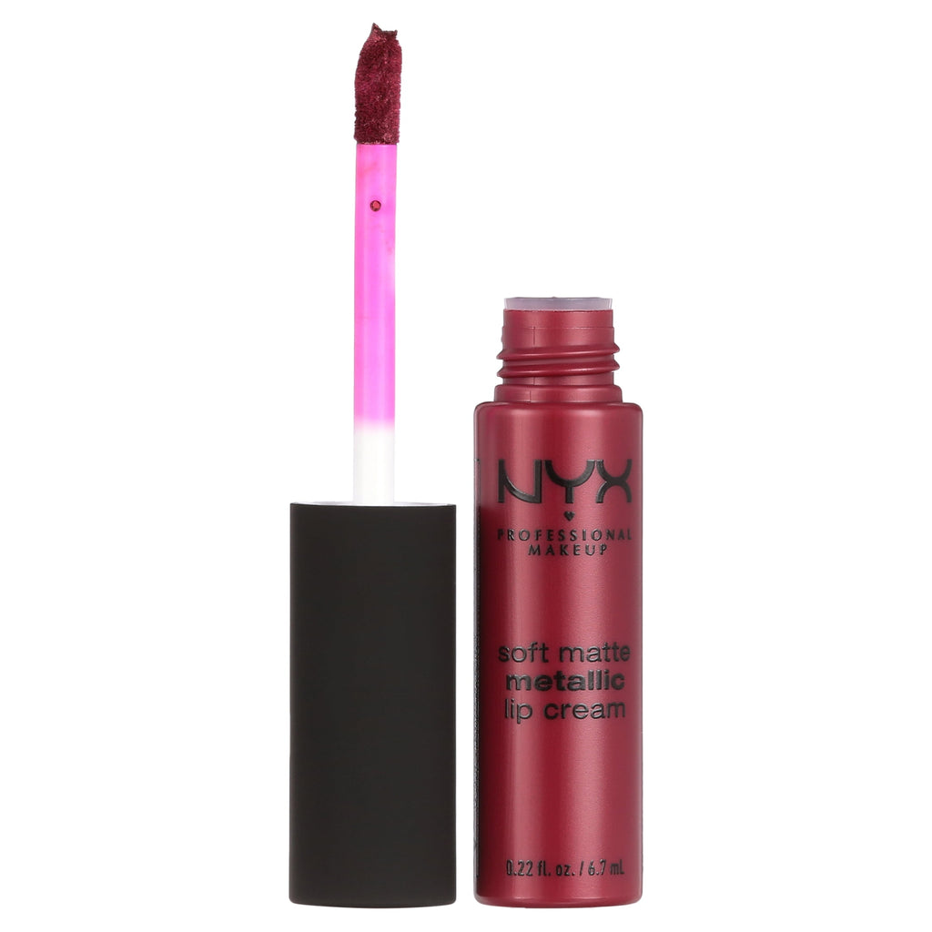 NYX Professional Makeup Soft Matte Metallic Lip Cream, Madrid