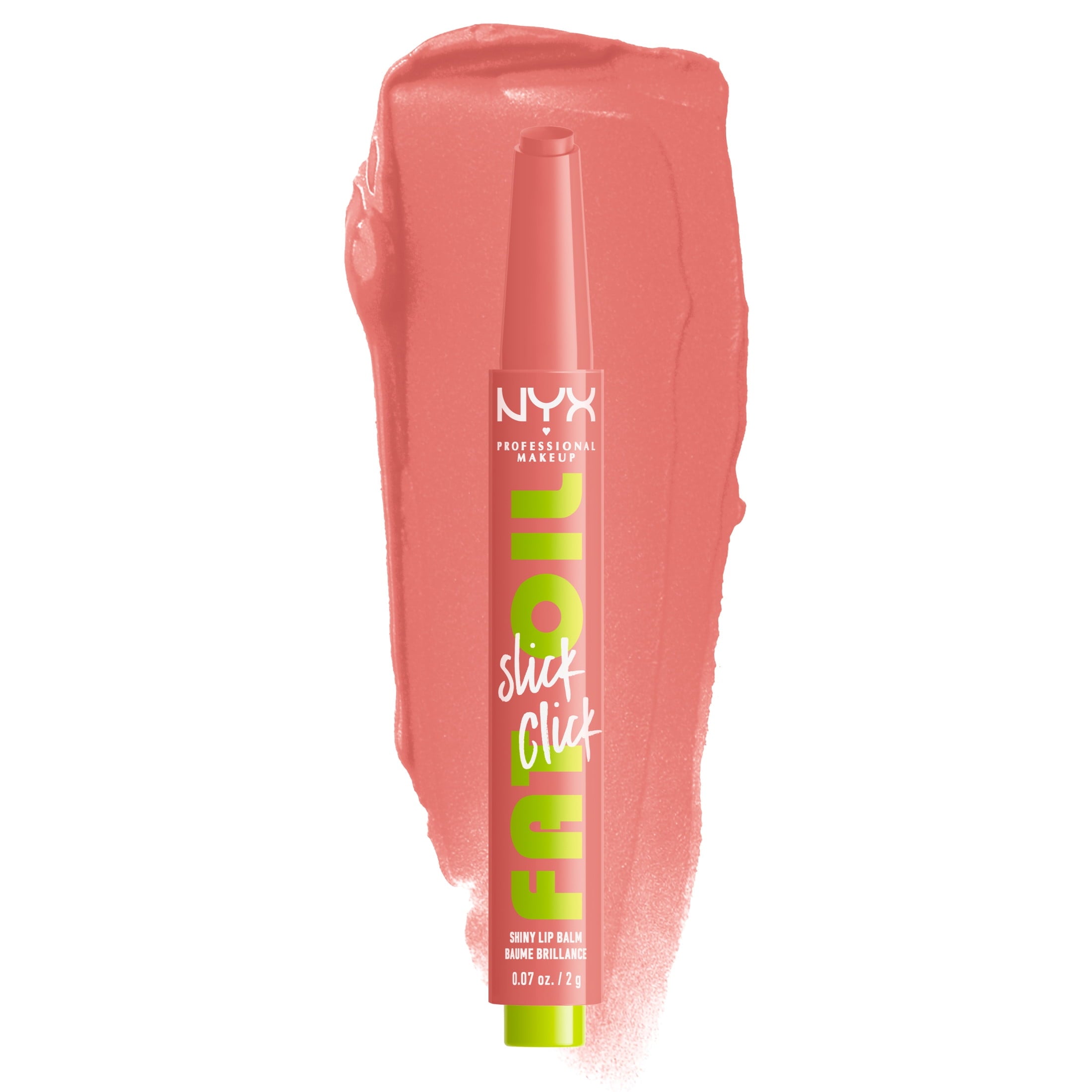 NYX Professional Makeup Fat Oil Slick Click Hydrating Tinted Lip Gloss with Lightweight Hydration, Story or Post, 0.07 oz