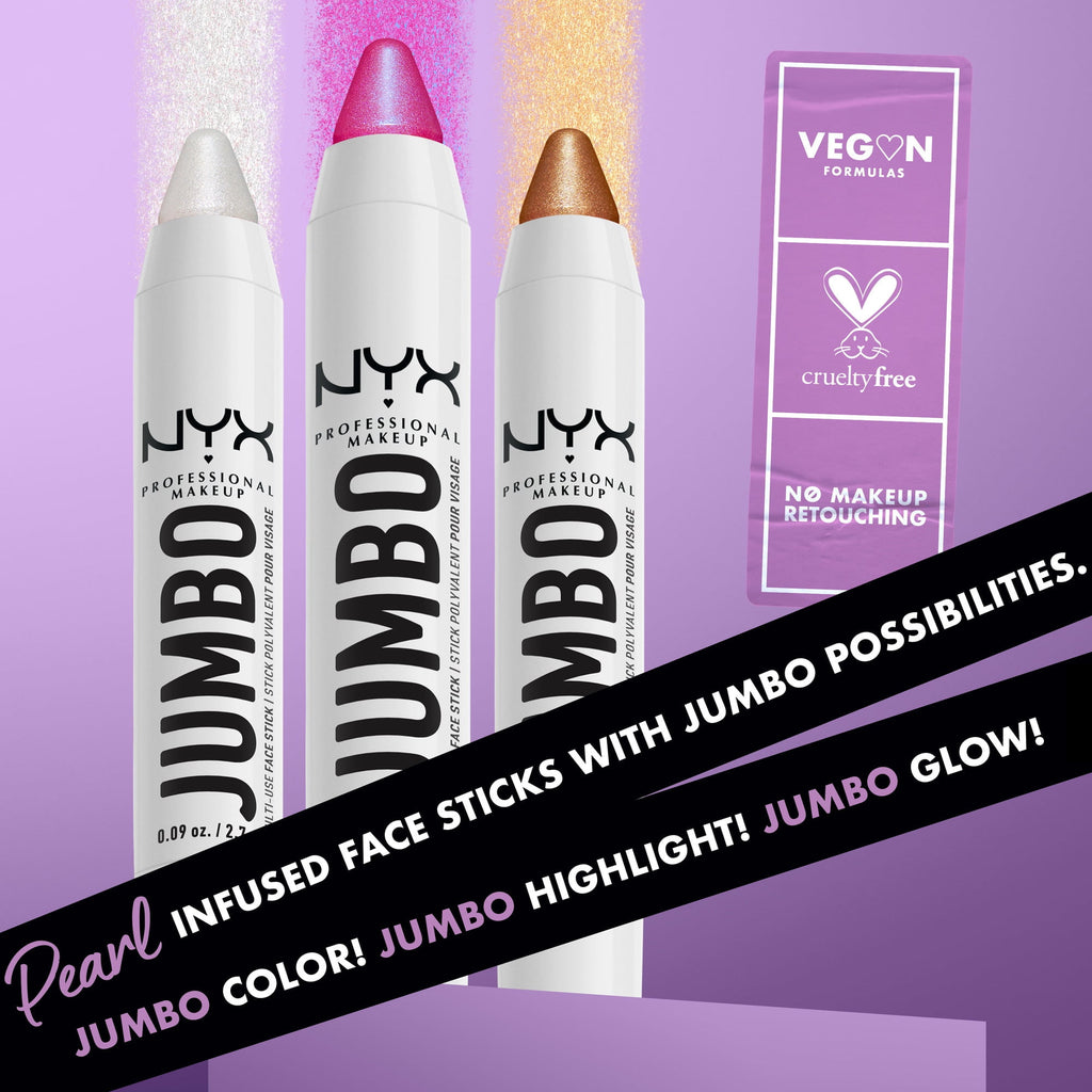 NYX Professional Makeup Jumbo Multi-Use Face Stick Highlighter, Blueberry Muffin
