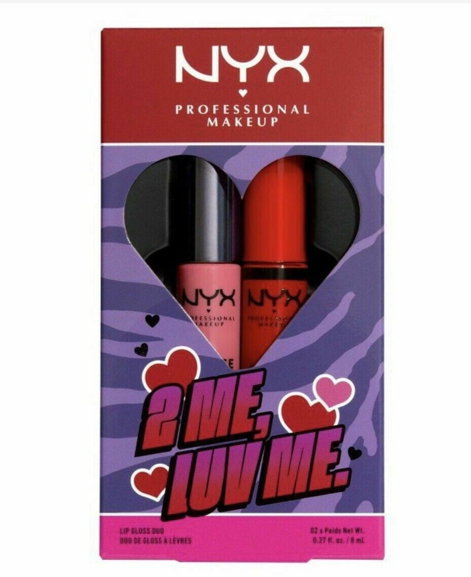 NYX Professional Makeup 2 Piece 2 Me, Luv Me. Butter Gloss Set VDBGD01
