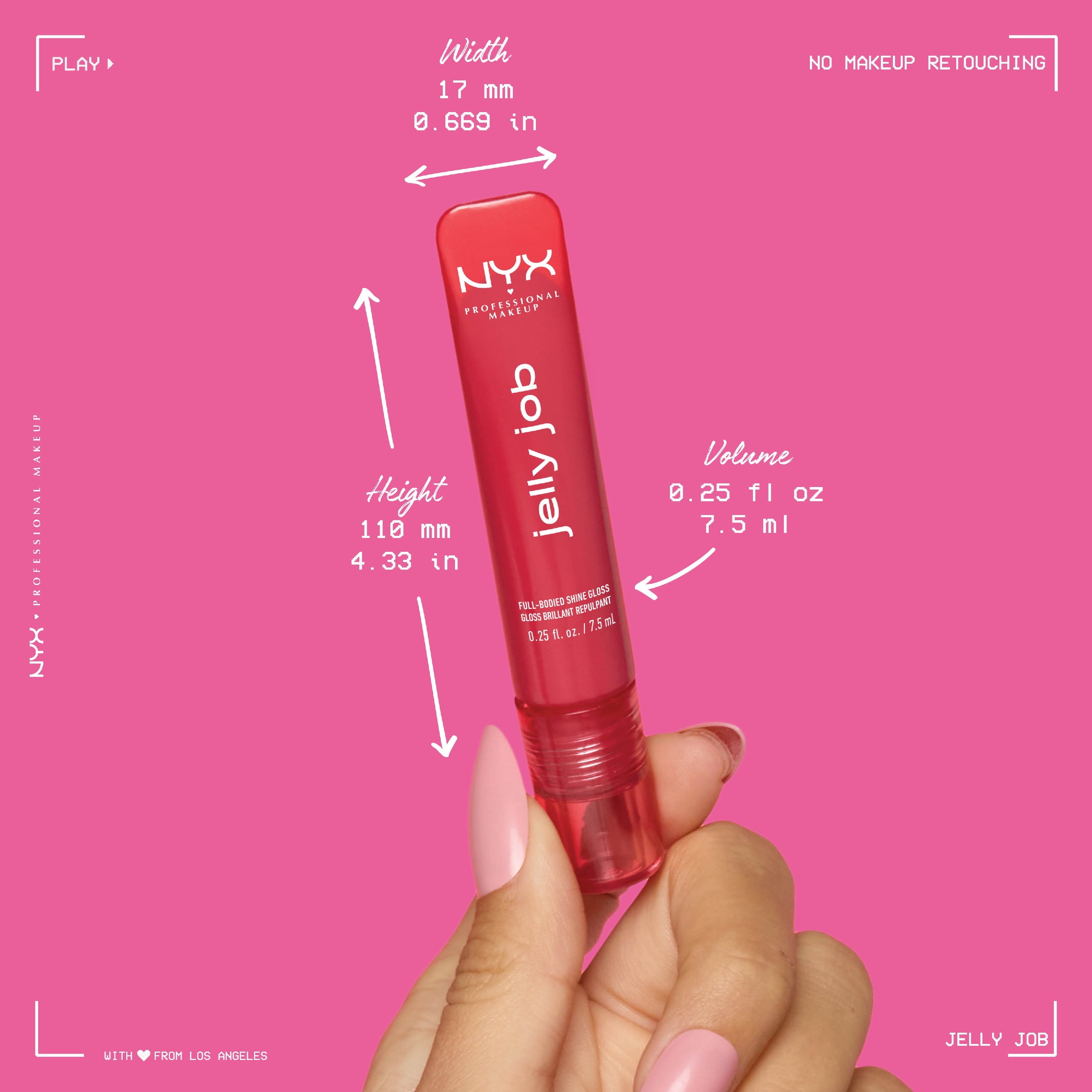 NYX Professional Makeup Jelly Job Lip Gloss, Toast N Jelly 04
