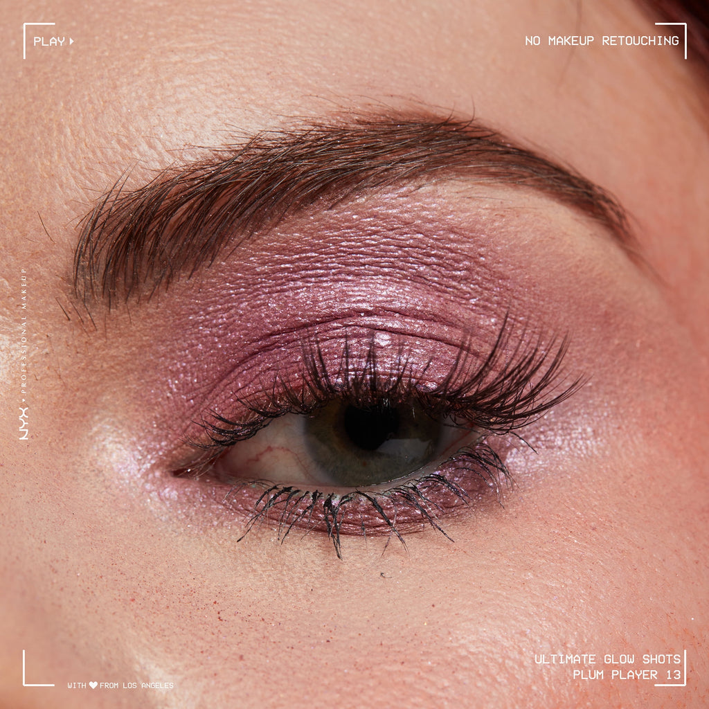 NYX Professional Makeup Ultimate Glow Shots Shimmer Liquid Eyeshadow, Plum Player