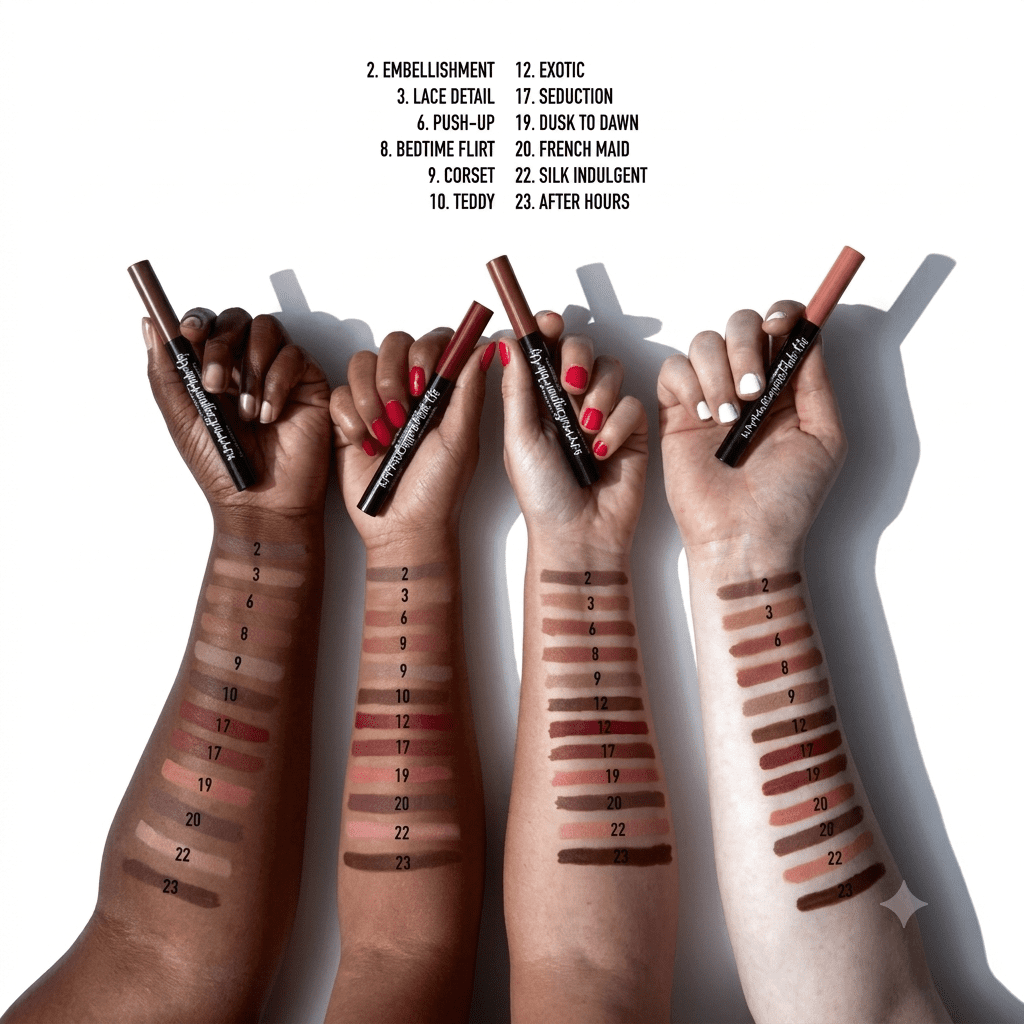 NYX Professional Makeup Lip Lingerie Push-up Long-lasting Lipstick, 22 Silk Indulgent, 0.05 Oz.