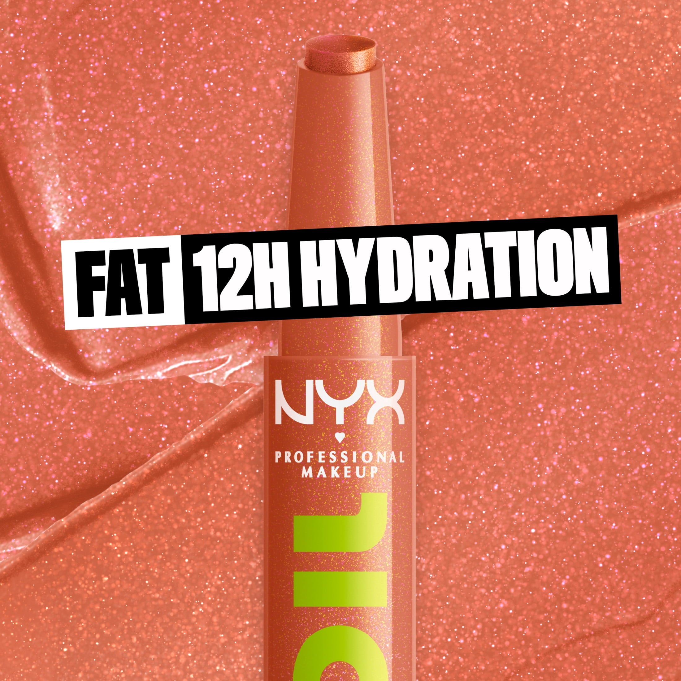 NYX Professional Makeup Fat Oil Slick Click Hydrating Tinted Lip Gloss with Lightweight Hydration, Double Tap, 0.07 oz