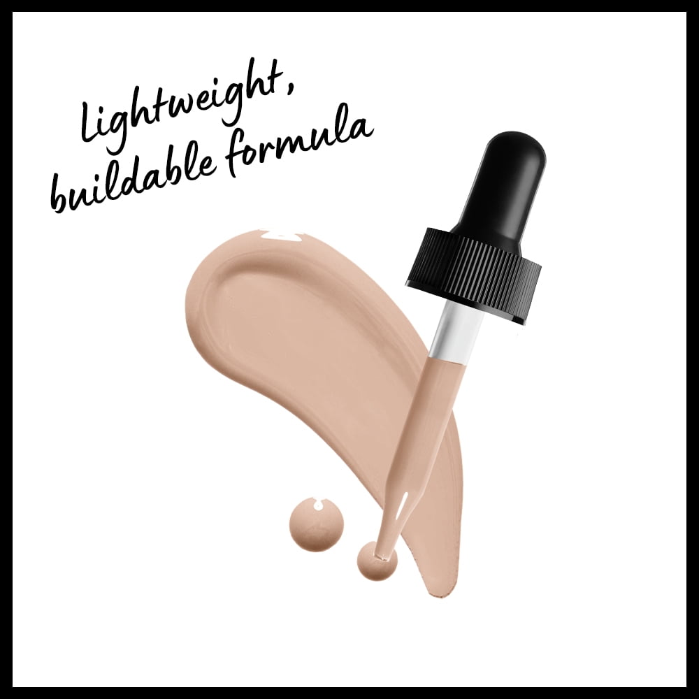 NYX Professional Makeup Total Control Pro Drop Foundation, Skin-true buildable coverage, clean vegan formula, Porcelain