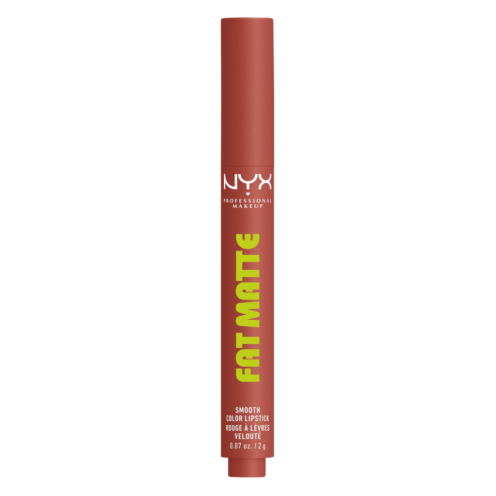 NYX Professional Makeup Fat Matte Lipstick, Smooth Color Long Lasting Lipstick, Rose Robe, 0.07 oz
