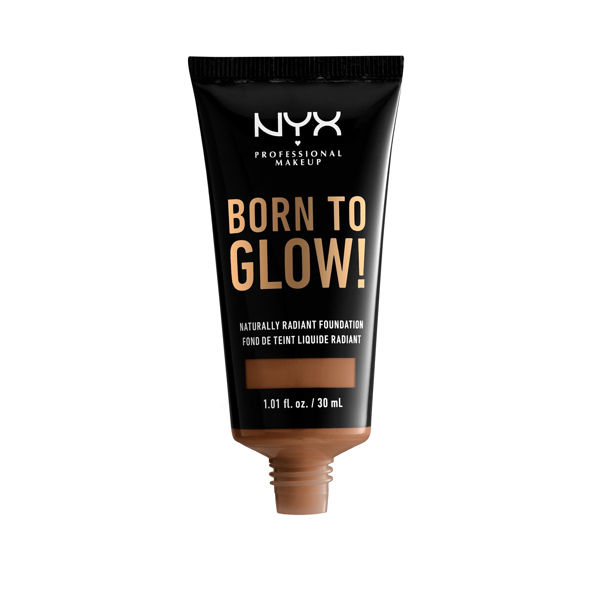 NYX Professional Makeup Born To Glow Naturally Radiant Foundation, Medium Coverage, Cappuccino