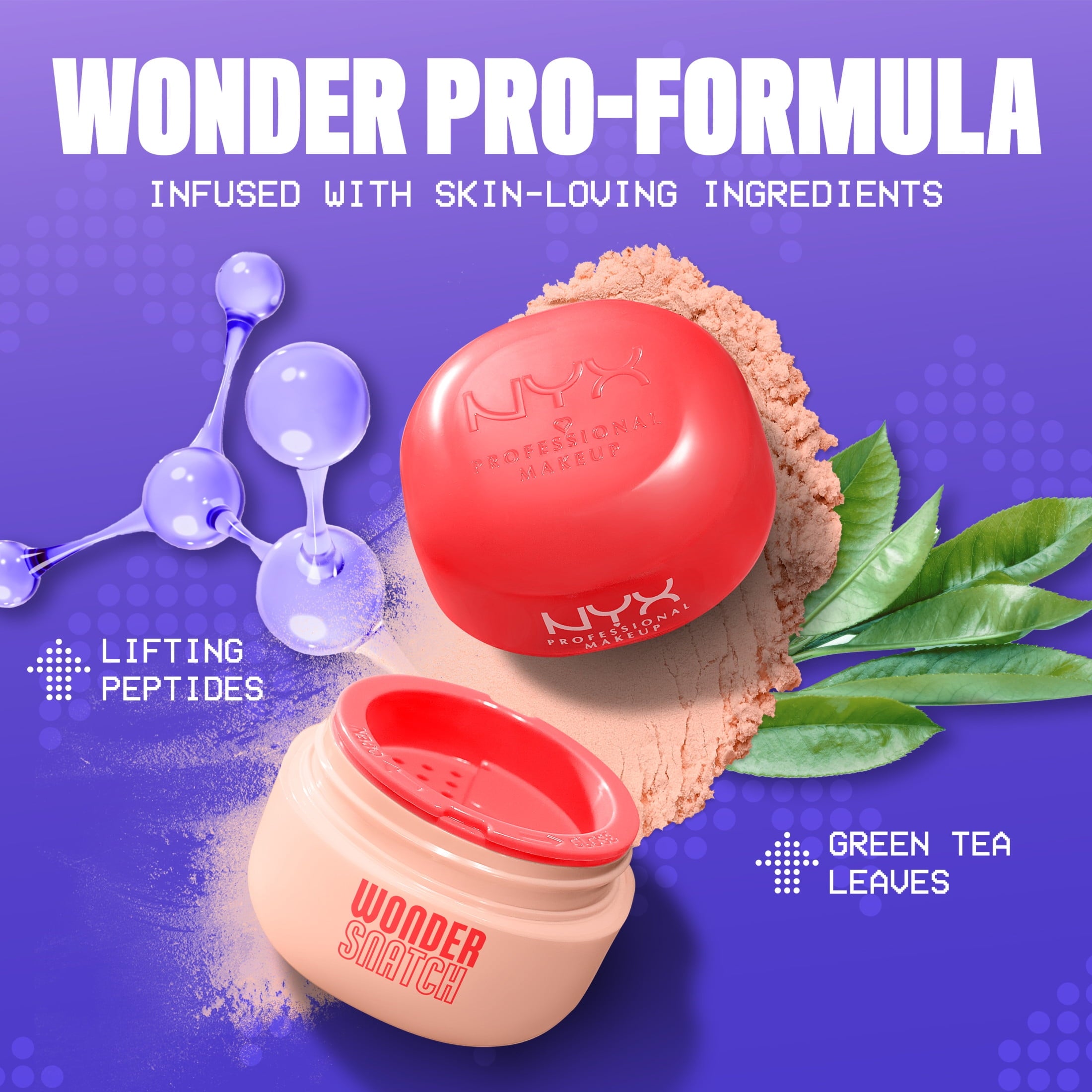 NYX Professional Makeup Wonder Snatch Translucent Setting Makeup Finishing Powder, Apricot Attitude 04