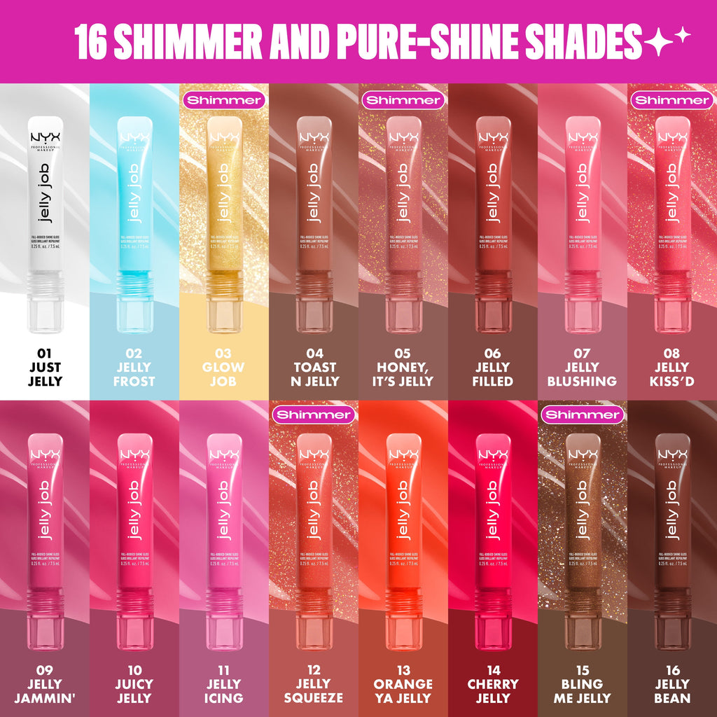 NYX Professional Makeup Jelly Job Lip Gloss, Toast N Jelly 04