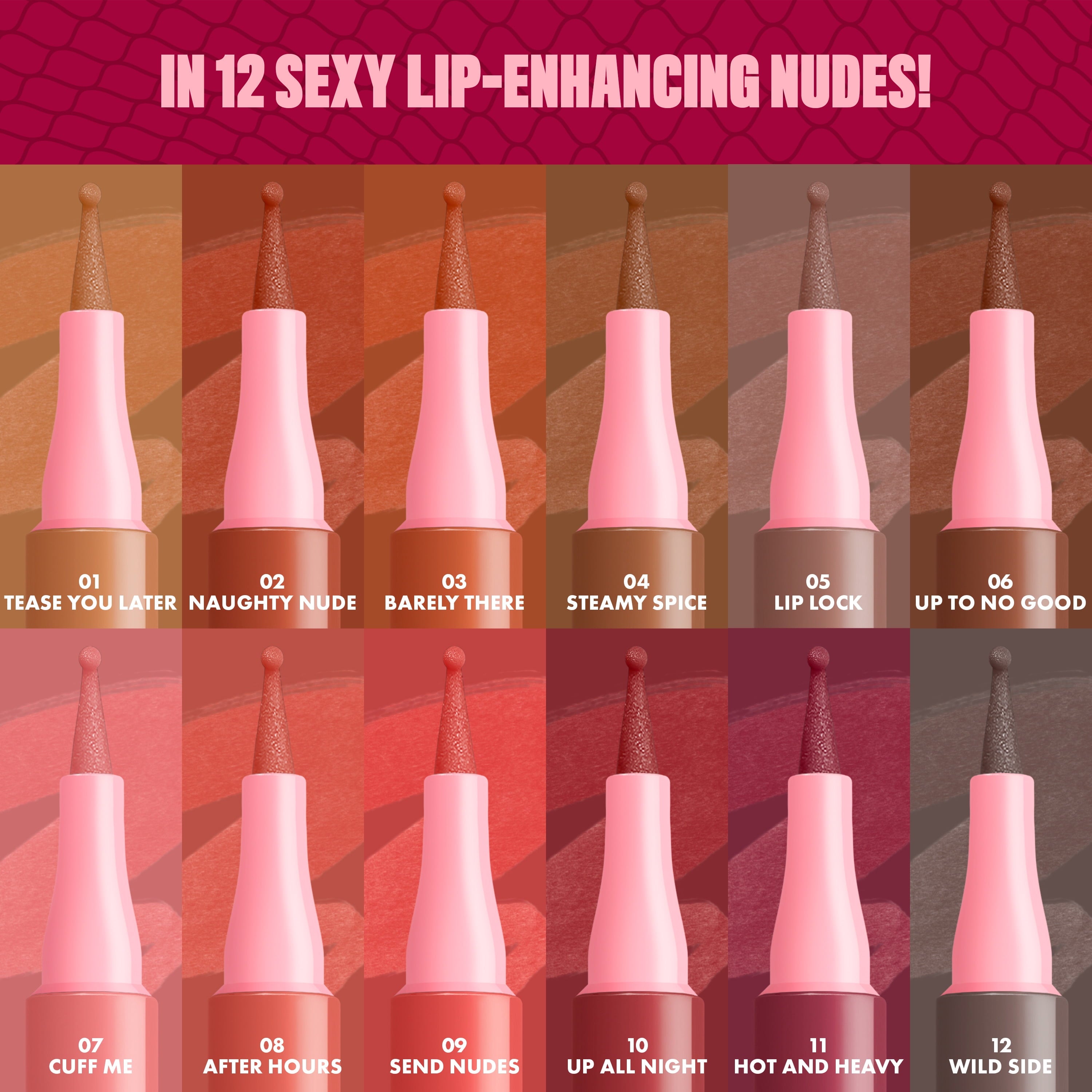 NYX Professional Makeup Lip Lingerie Lip Liner Stain, Waterproof Lip Color, After Hours, 0.03 fl oz
