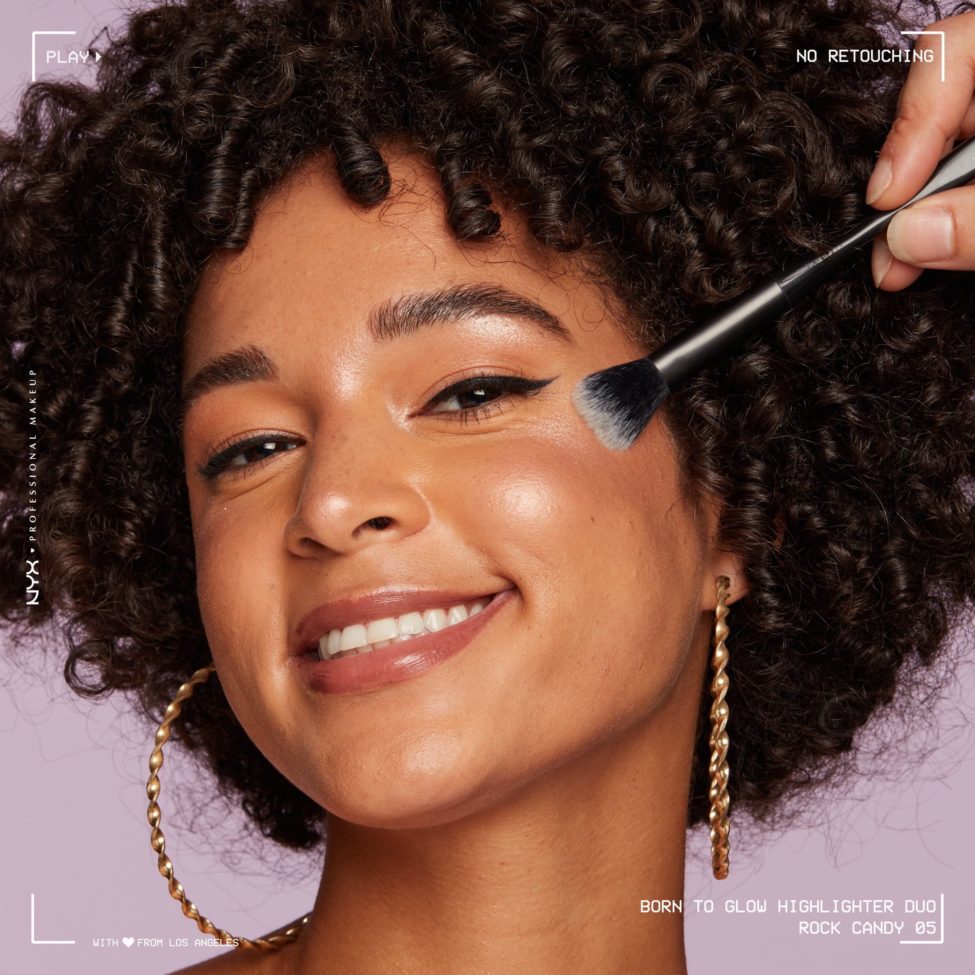 NYX Professional Makeup Born to Glow Highlighter Duo, Rock Candy, 0.07 oz.