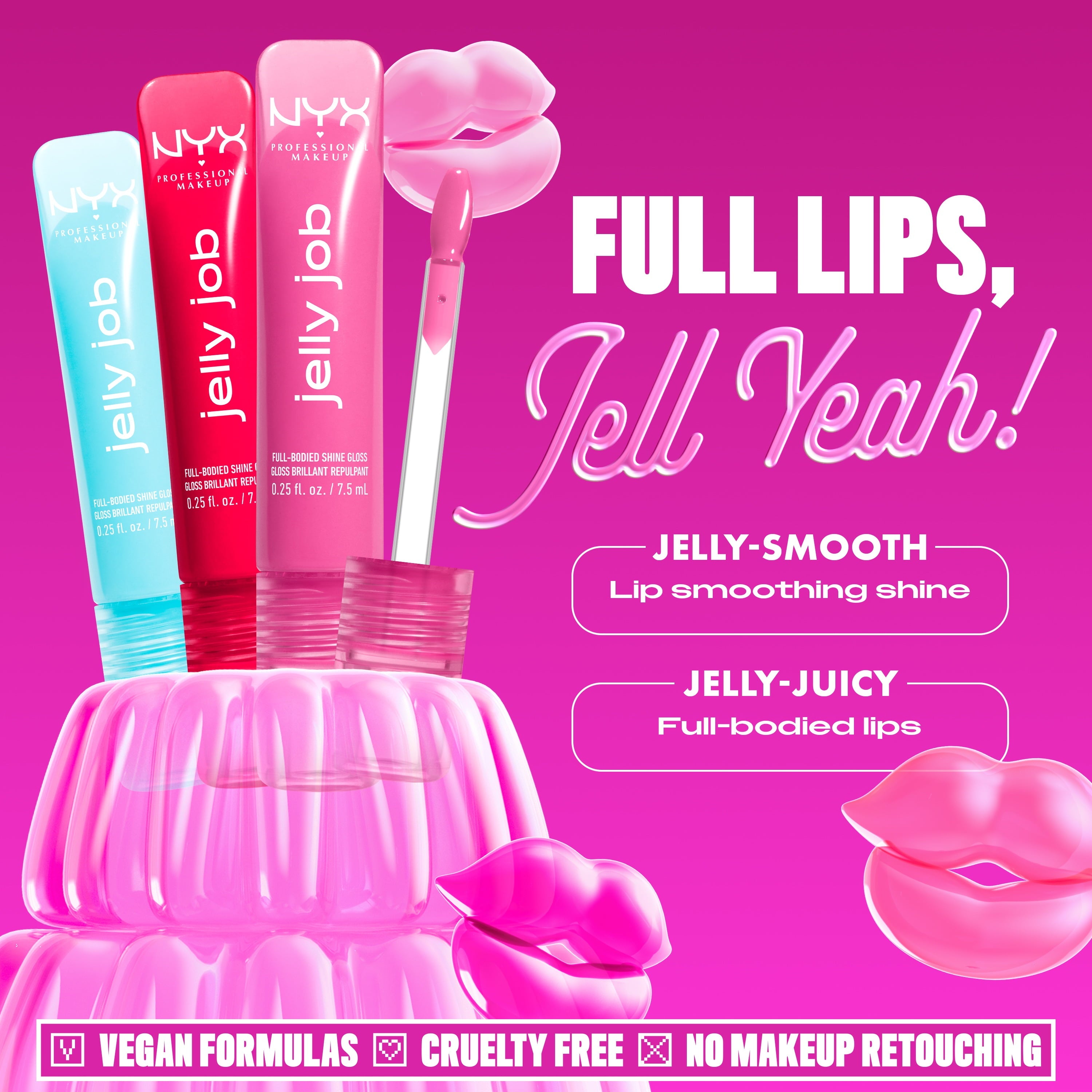 NYX Professional Makeup Jelly Job Lip Gloss, Toast N Jelly 04