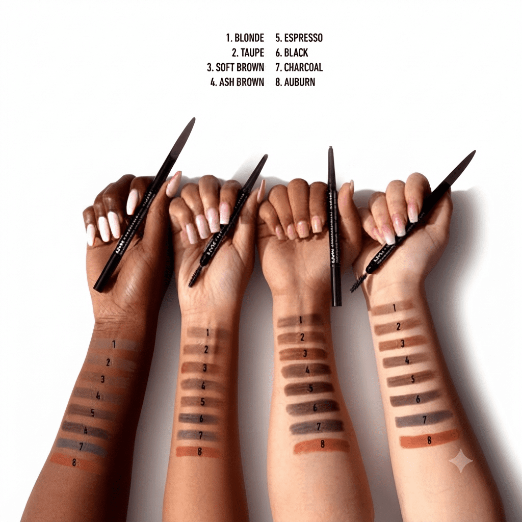 NYX Professional Makeup Precision Eyebrow Pencil, Auburn