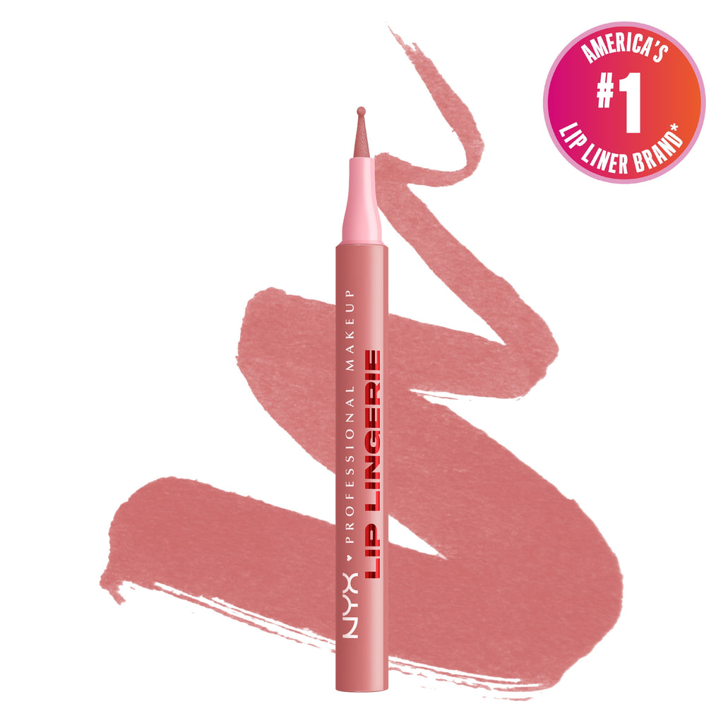 NYX Professional Makeup Lip Lingerie Lip Liner Stain, Waterproof Lip Color, Cuff Me, 0.03 fl oz