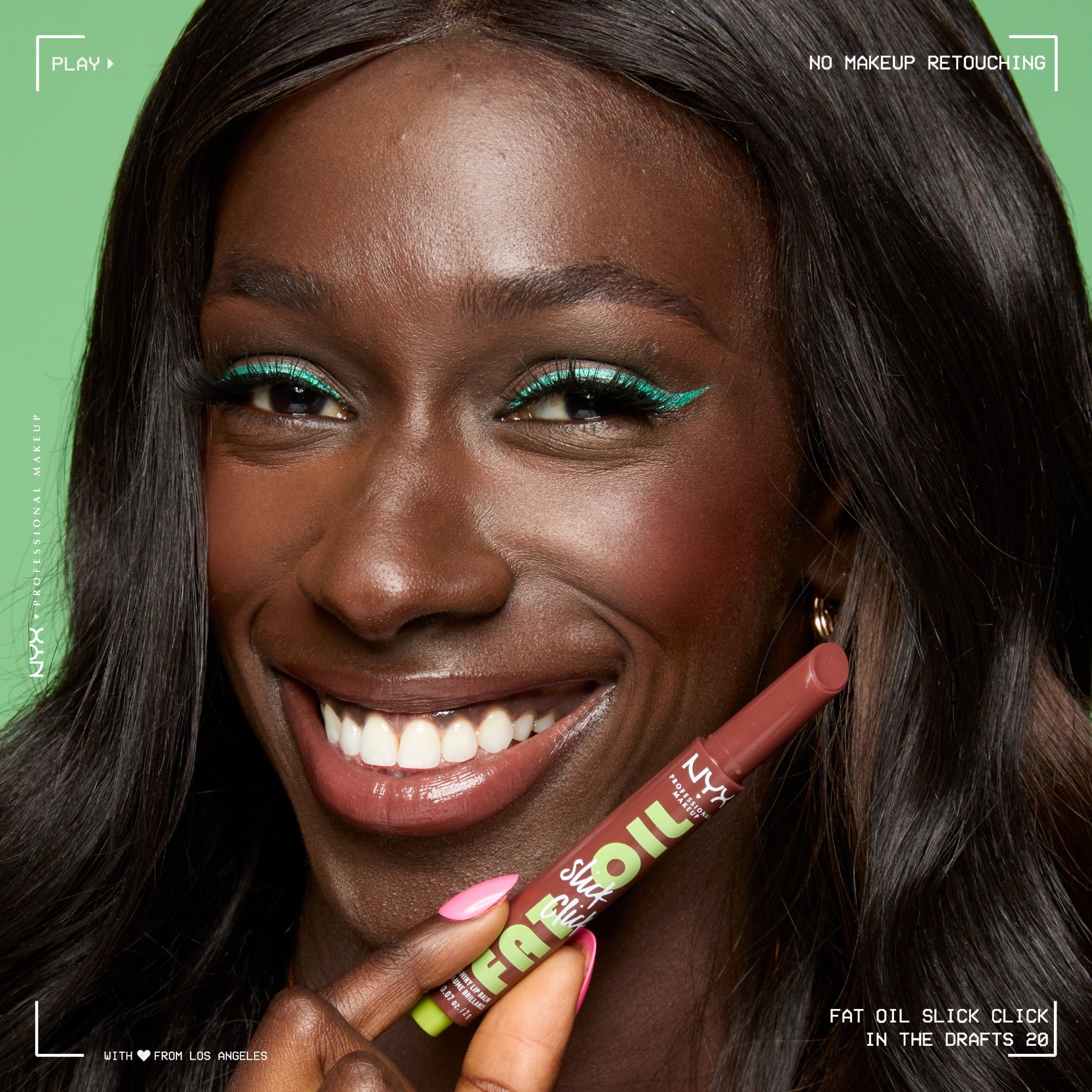 NYX Professional Makeup Fat Oil Slick Click Hydrating Tinted Lip Gloss with Lightweight Hydration, Profile Pic, 0.07 oz