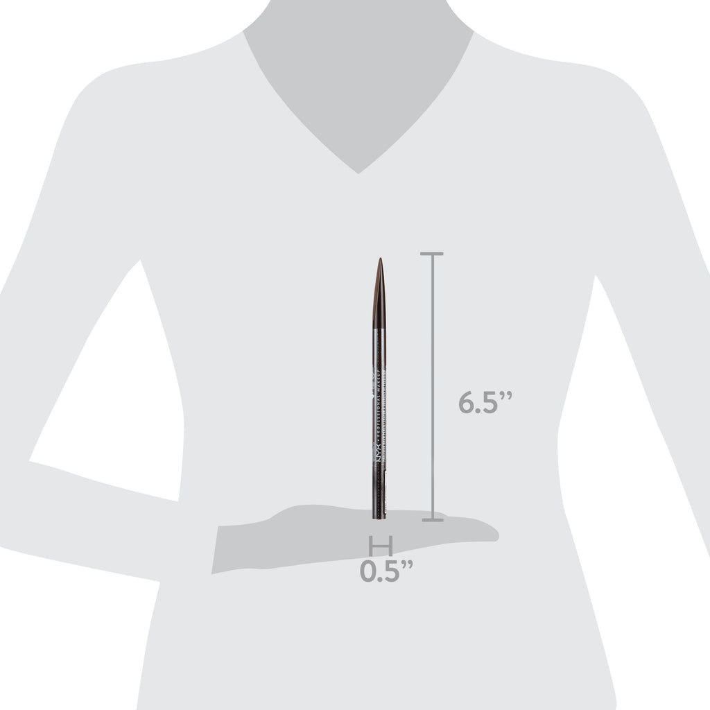 NYX Professional Makeup Precision Eyebrow Pencil, Ash Brown