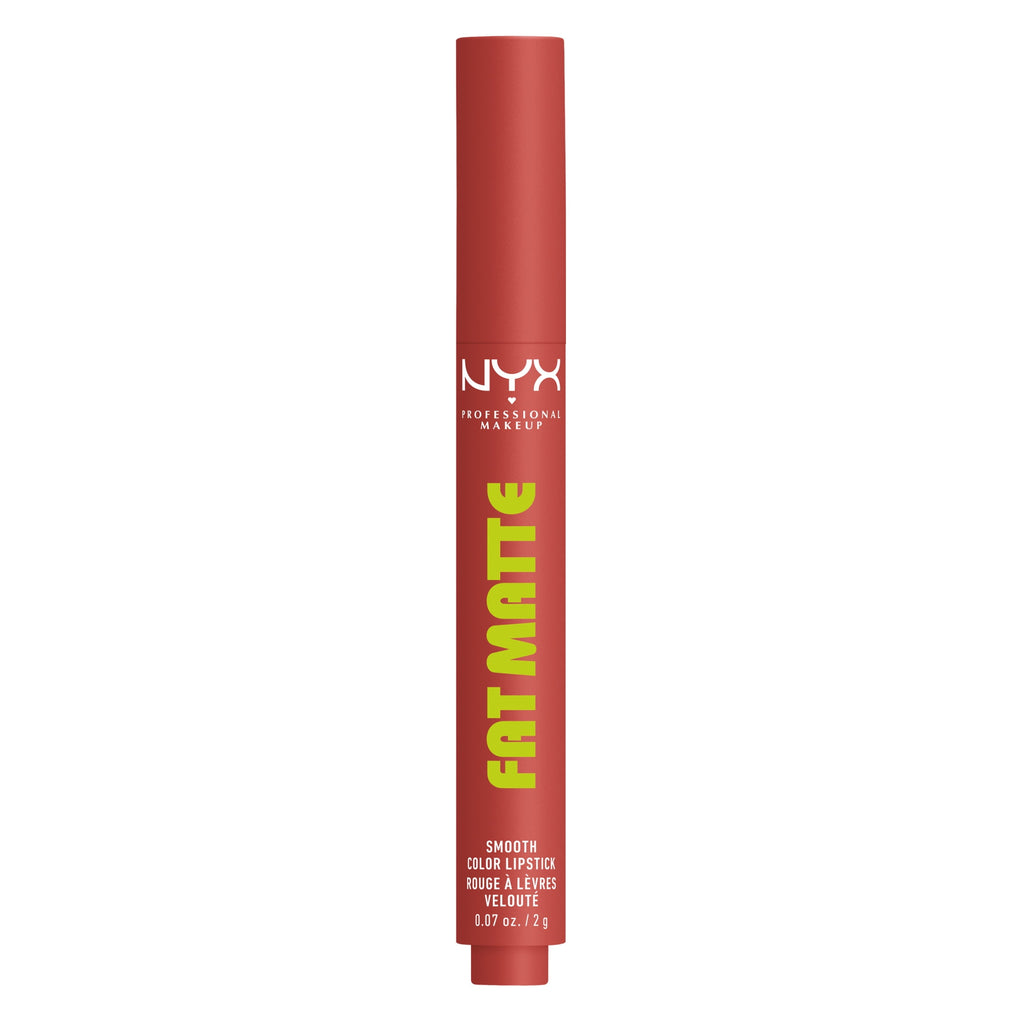 NYX Professional Makeup Fat Matte Lipstick, Smooth Color Long Lasting Lipstick, Mauve Cloud, 0.07 oz