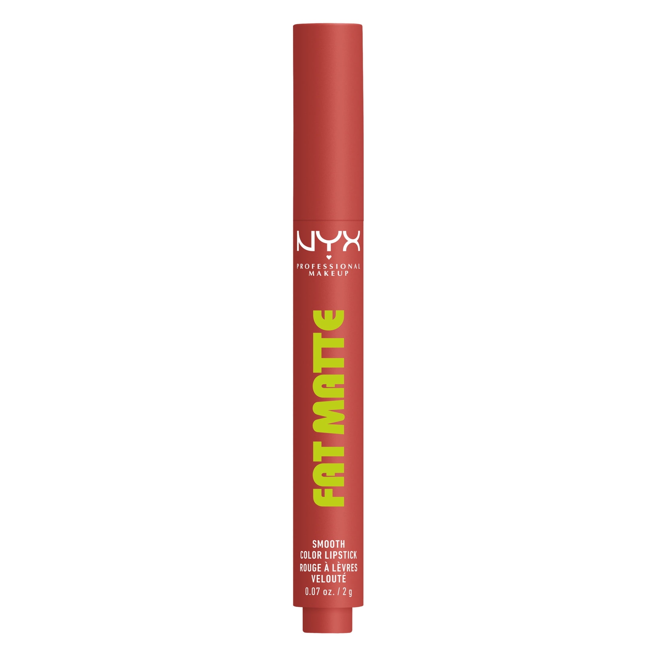 NYX Professional Makeup Fat Matte Lipstick, Smooth Color Long Lasting Lipstick, Mauve Cloud, 0.07 oz
