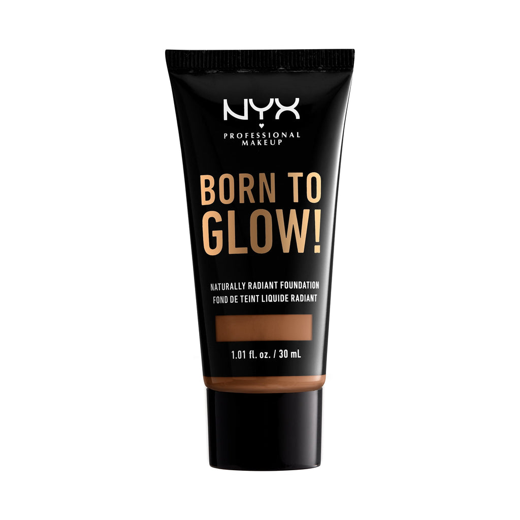 NYX Professional Makeup Born To Glow Naturally Radiant Foundation, Medium Coverage, Cappuccino