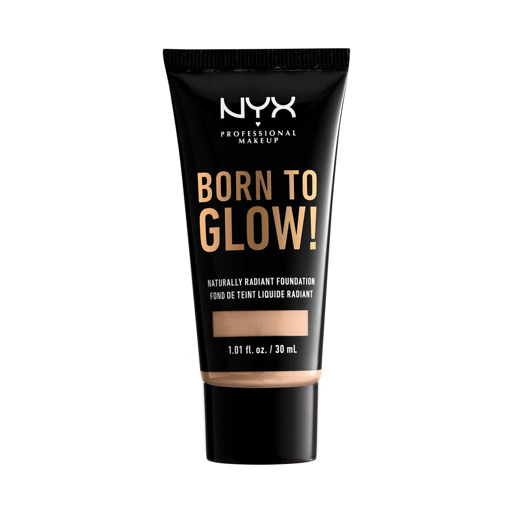NYX Professional Makeup Born To Glow Naturally Radiant Foundation, Medium Coverage, Vanilla, 1.01 fl oz