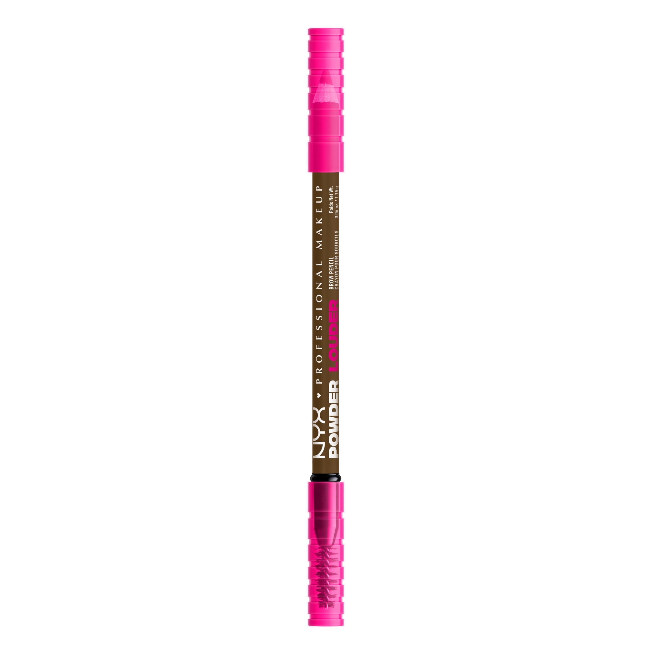 NYX Professional Makeup Brow Powder Louder, Brow Pencil, Soft Brown, 1 Count, Soft Brown, 0.04 oz