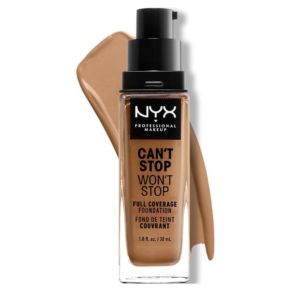 NYX Professional Makeup Can't Stop Won't Stop 24hr Full Coverage Liquid Foundation, Matte Finish, Waterproof, Golden Honey