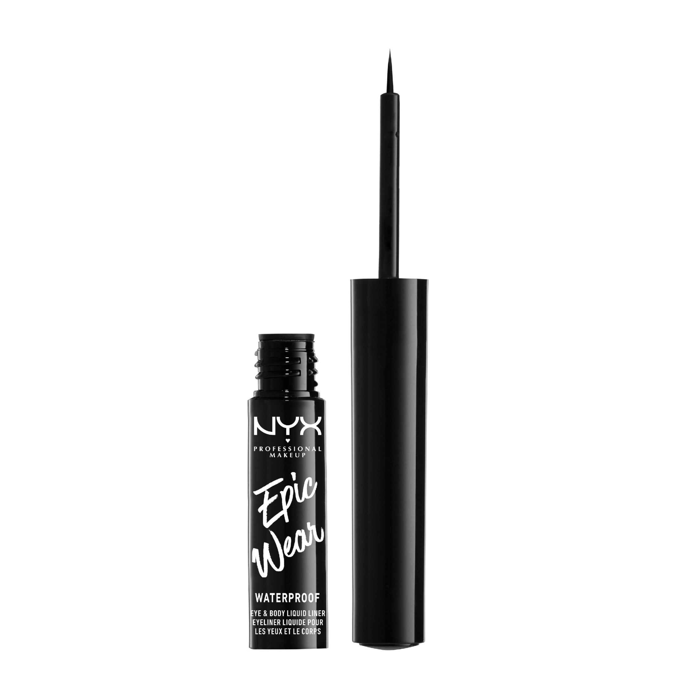 NYX Professional Makeup Epic Wear Long Lasting Liquid Face & Body, Black
