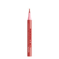NYX Professional Makeup Lip Lingerie Lip Liner Stain, Waterproof Lip Color, Send Nudes, 0.03 fl oz