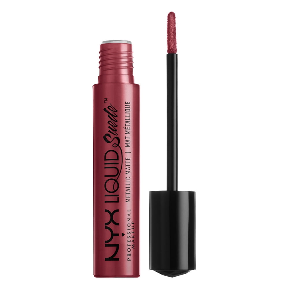 NYX Professional Makeup Liquid Suede Metallic Matte Cream Lipstick, Modern Maven