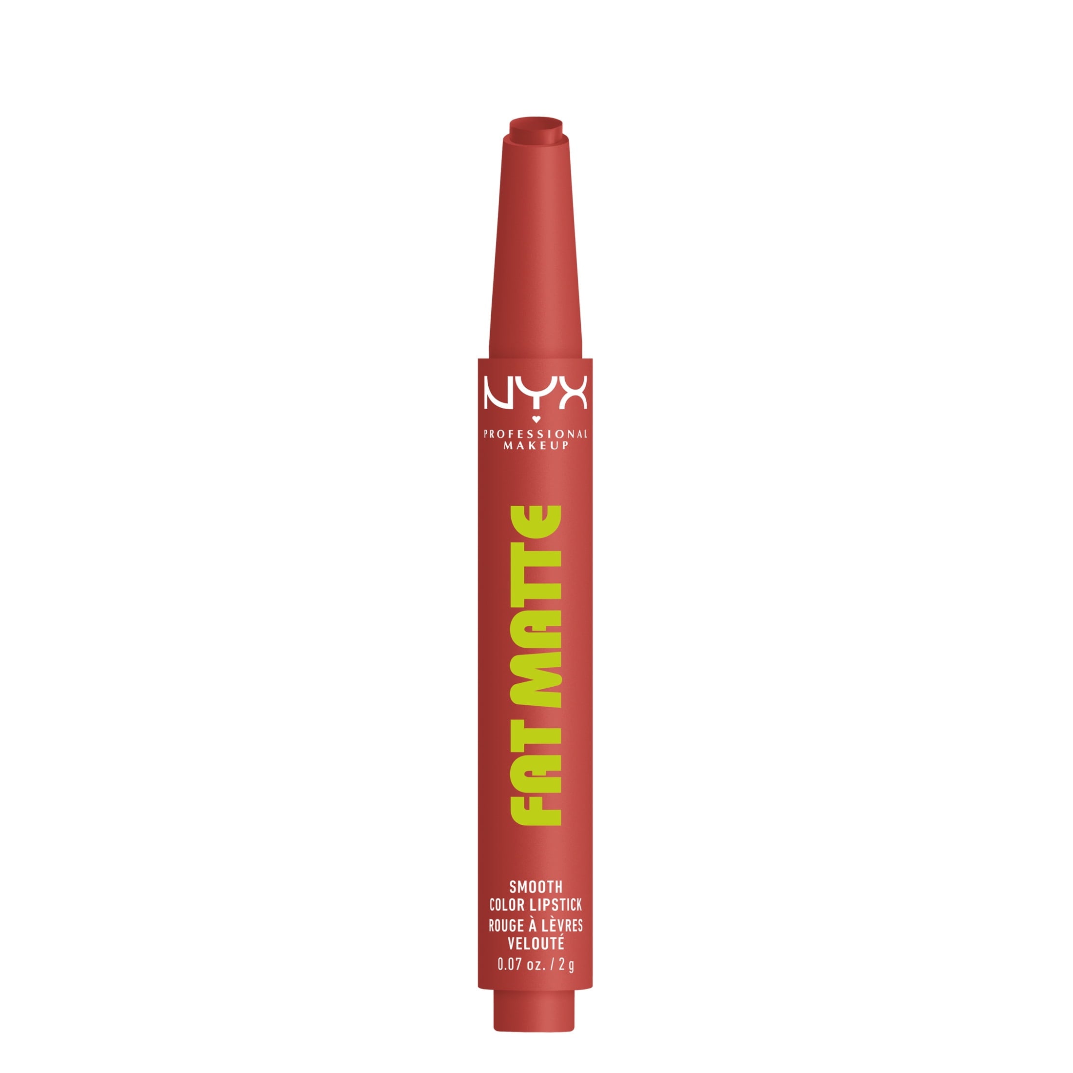 NYX Professional Makeup Fat Matte Lipstick, Smooth Color Long Lasting Lipstick, Mauve Cloud, 0.07 oz