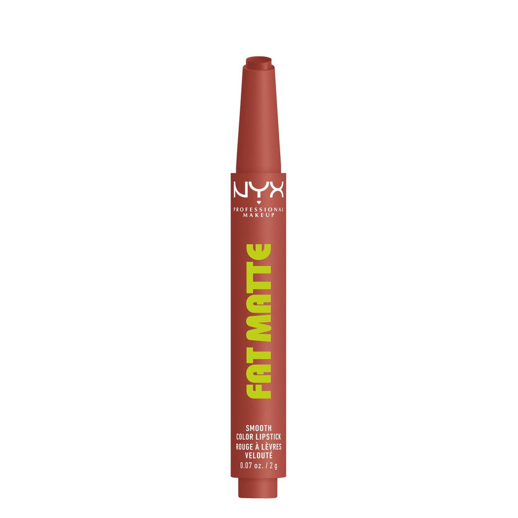 NYX Professional Makeup Fat Matte Lipstick, Smooth Color Long Lasting Lipstick, Rose Robe, 0.07 oz