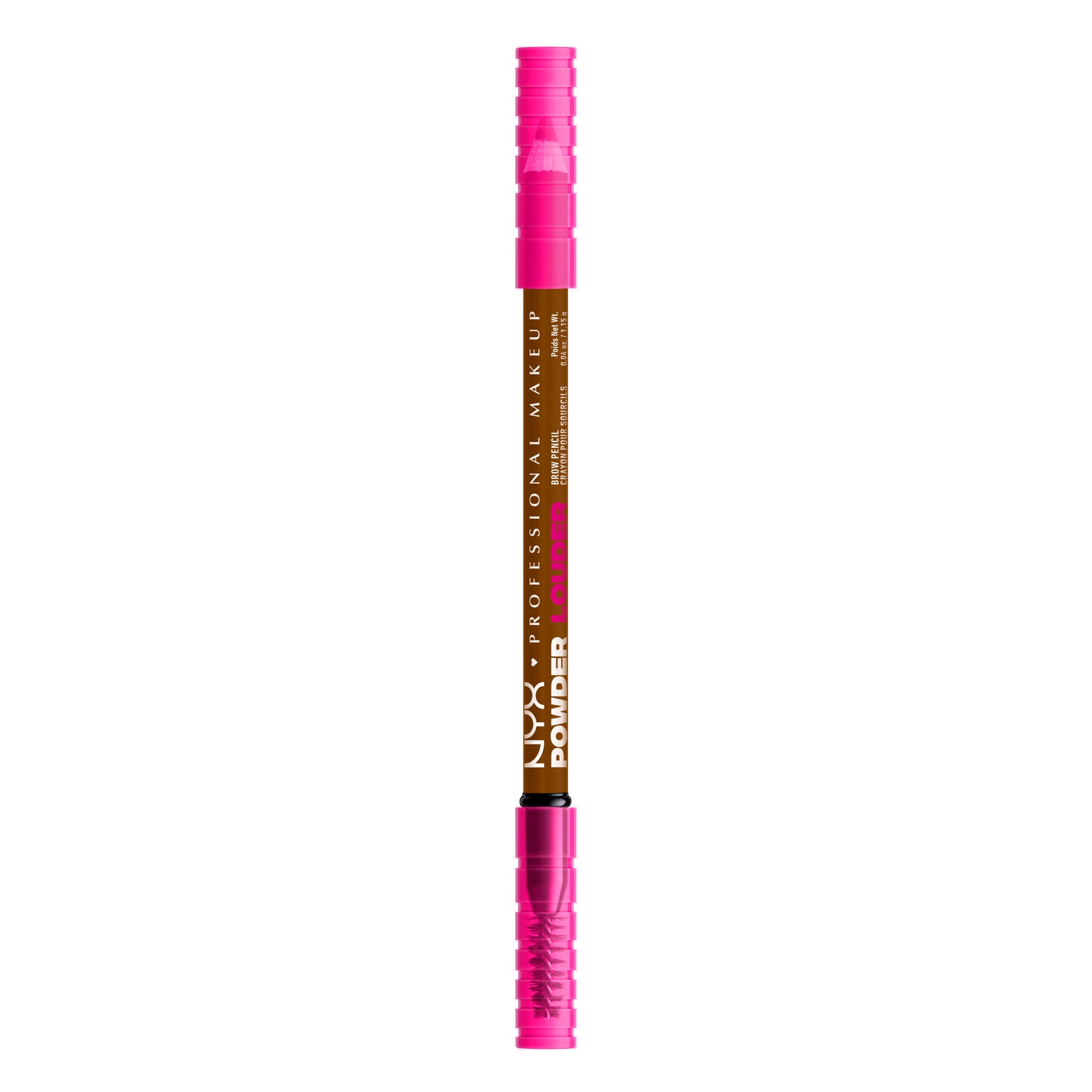 NYX Professional Makeup  Powder Louder, Brow Pencil, Auburn, 1 Count, Auburn, 0.04 oz