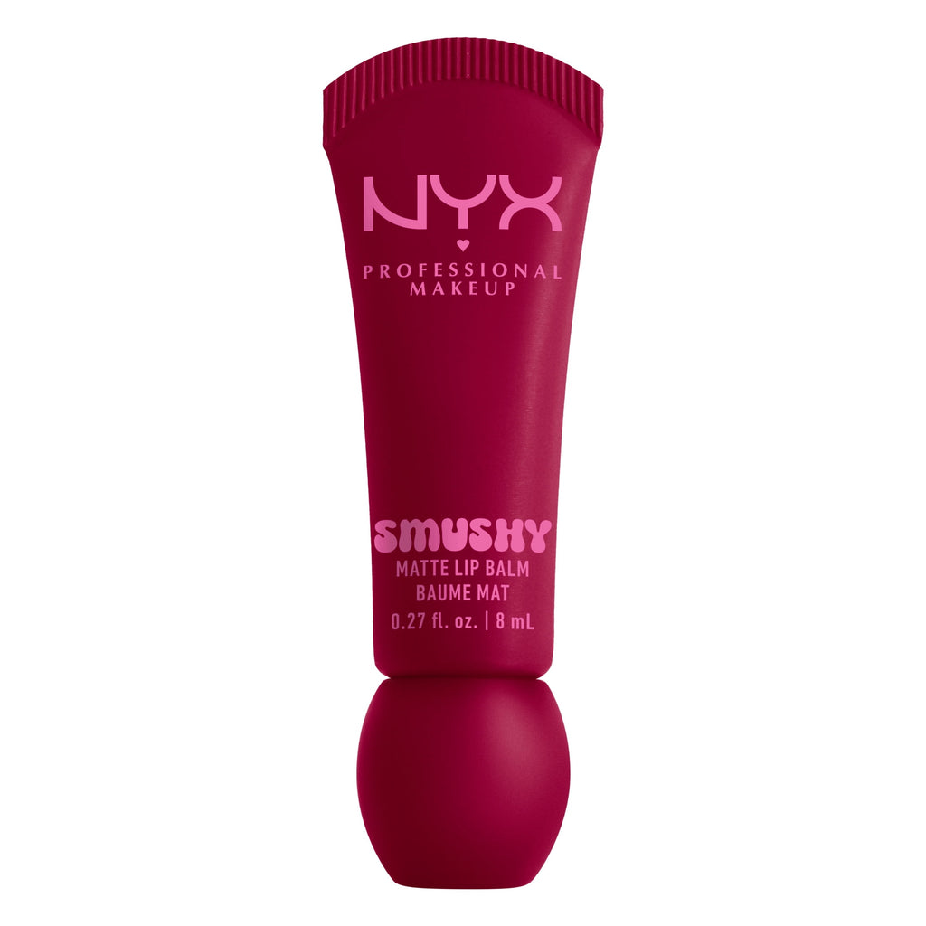 NYX Professional Makeup Smushy Matte Lip Balm, Squeeze N' Sizzle, Cherry Red, 0.27 fl oz