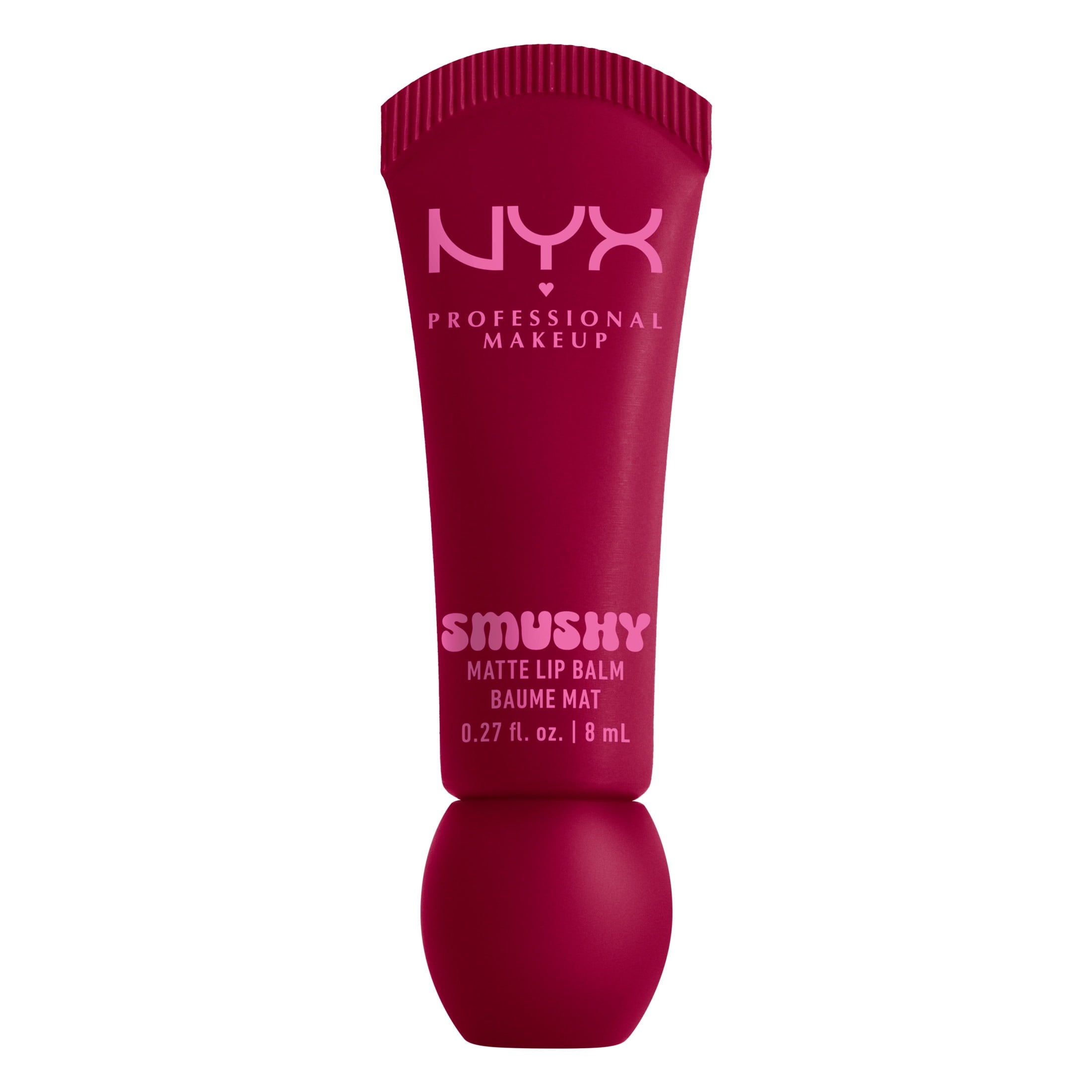 NYX Professional Makeup Smushy Matte Lip Balm, Squeeze N' Sizzle, Cherry Red, 0.27 fl oz