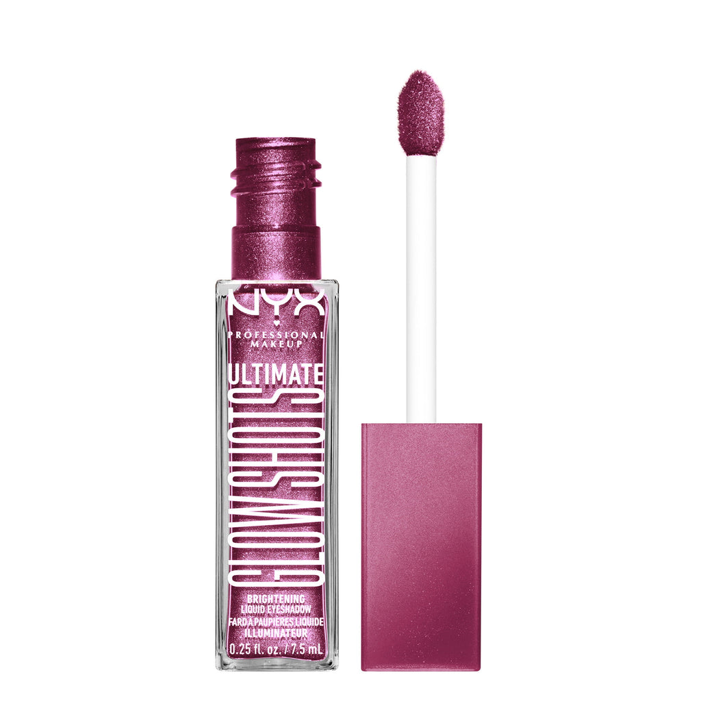NYX Professional Makeup Ultimate Glow Shots Shimmer Liquid Eyeshadow, Plum Player