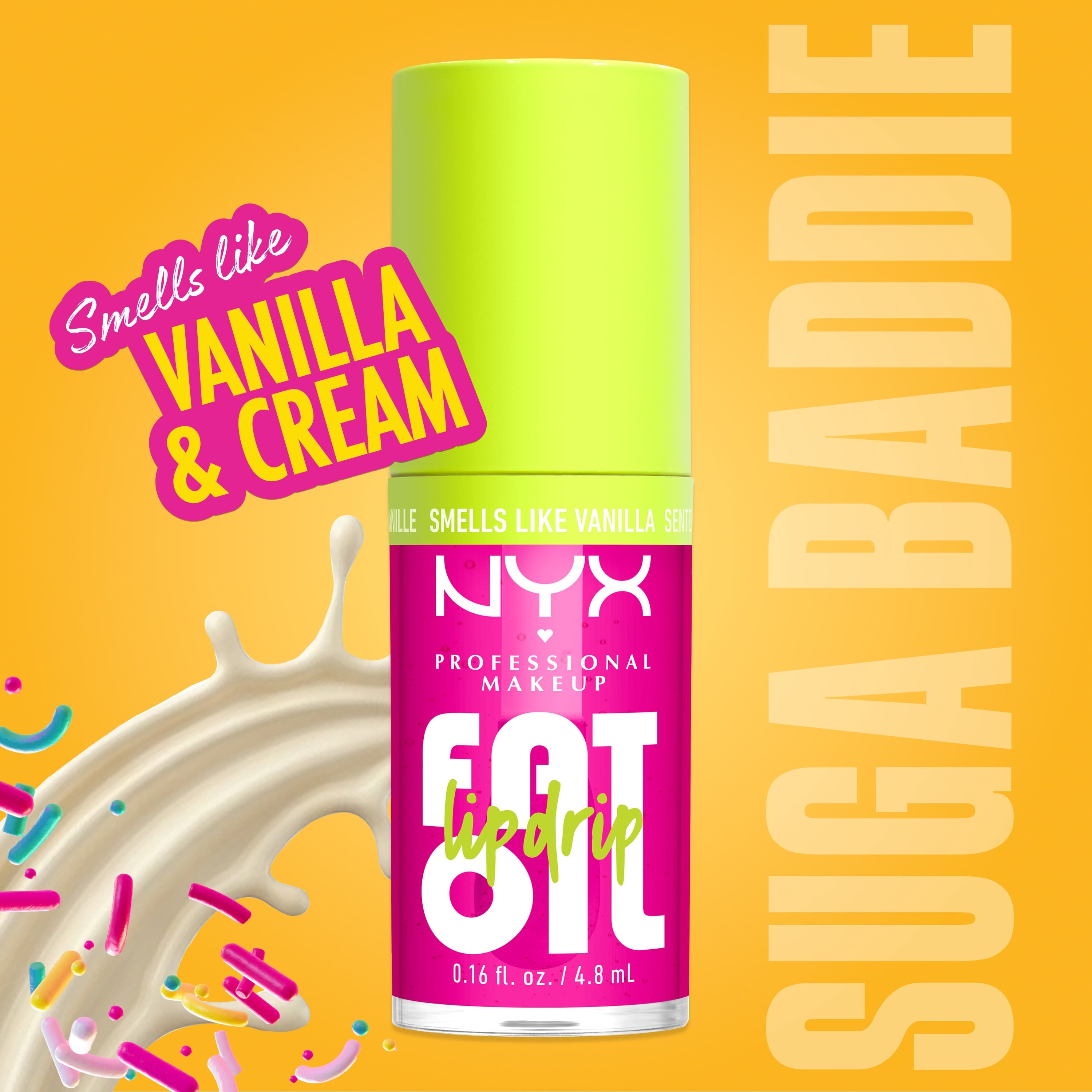 NYX Professional Makeup Fat Oil Lip Drip Hydrating Lip Gloss And Lip Oil, Suga Baddie, 0.16 Fl Oz
