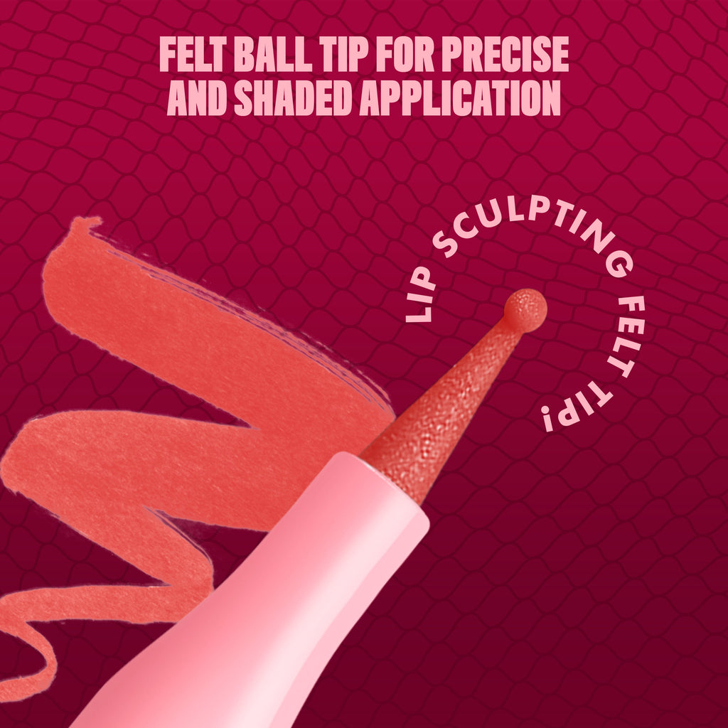 NYX Professional Makeup Lip Lingerie Lip Liner Stain, Waterproof Lip Color, Send Nudes, 0.03 fl oz