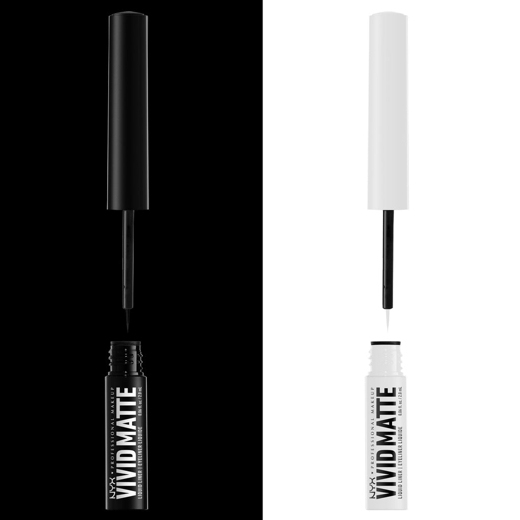 NYX Professional Makeup Vivid Matte Liquid Liner, Smear-Resistant Eyeliner with Precise Tip, White