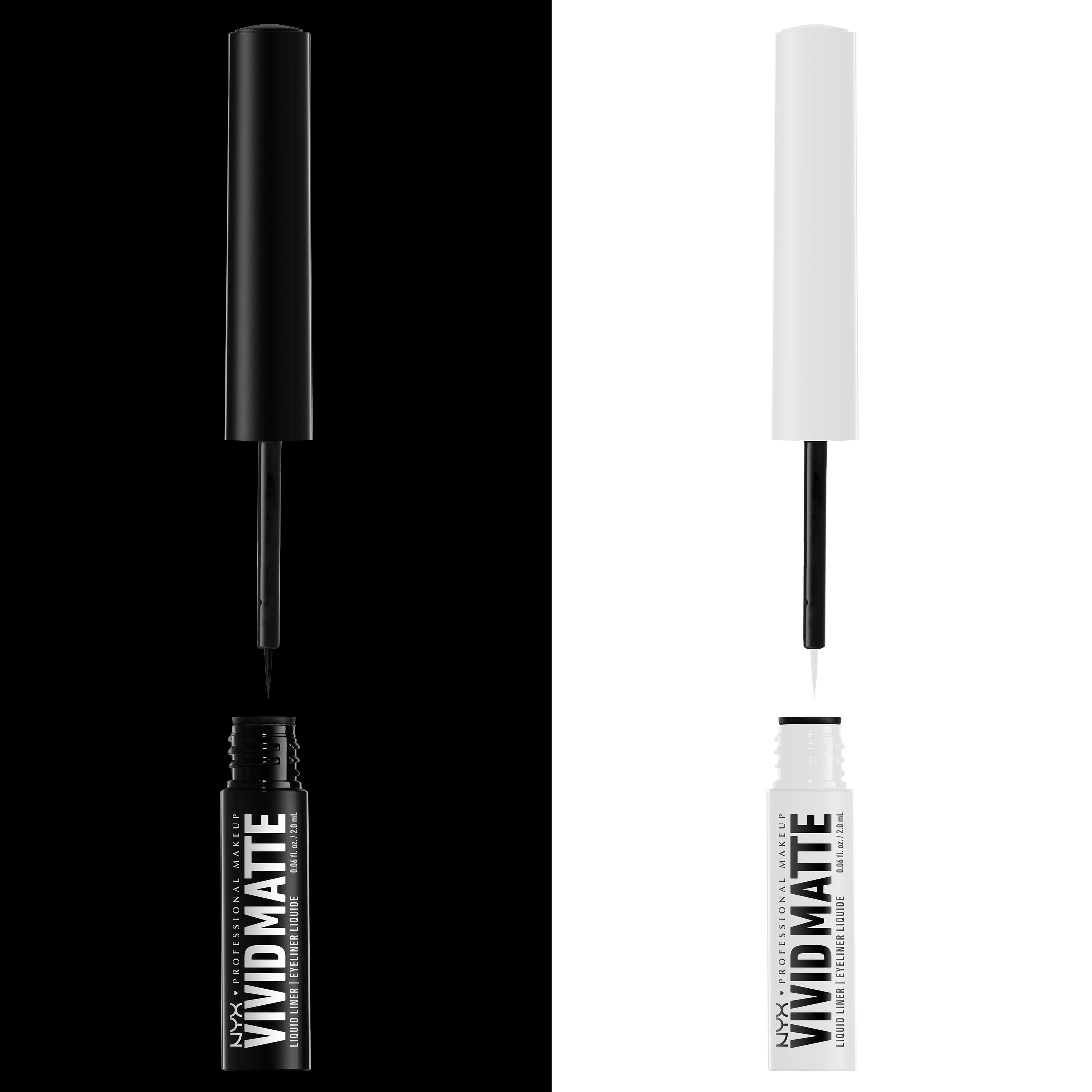 NYX Professional Makeup Vivid Matte Liquid Liner, Smear-Resistant Eyeliner with Precise Tip, White