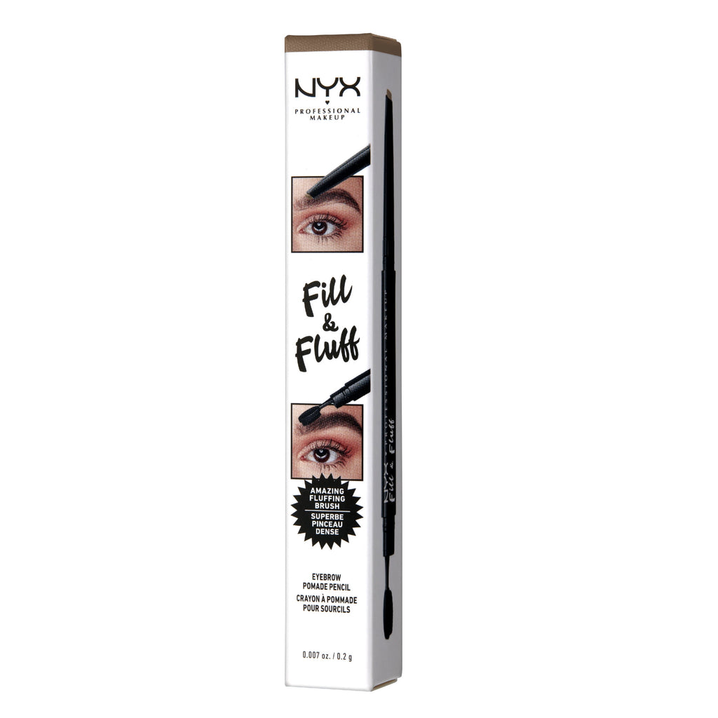 (3 pack) NYX Professional Makeup Fill & Fluff Eyebrow Pencil Pomade, Taupe