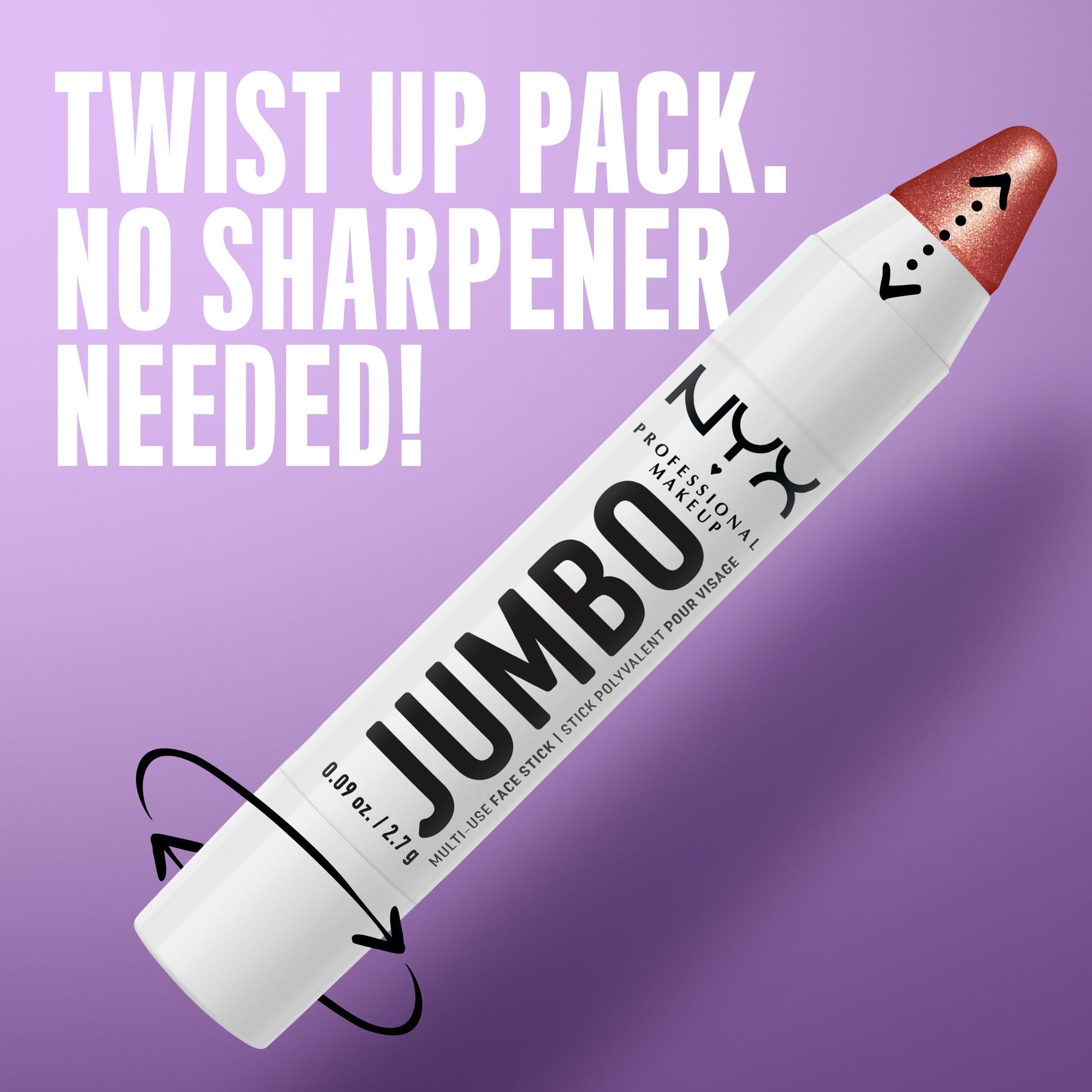 NYX Professional Makeup Jumbo Multi-Use Face Stick Highlighter, Coconut Cake