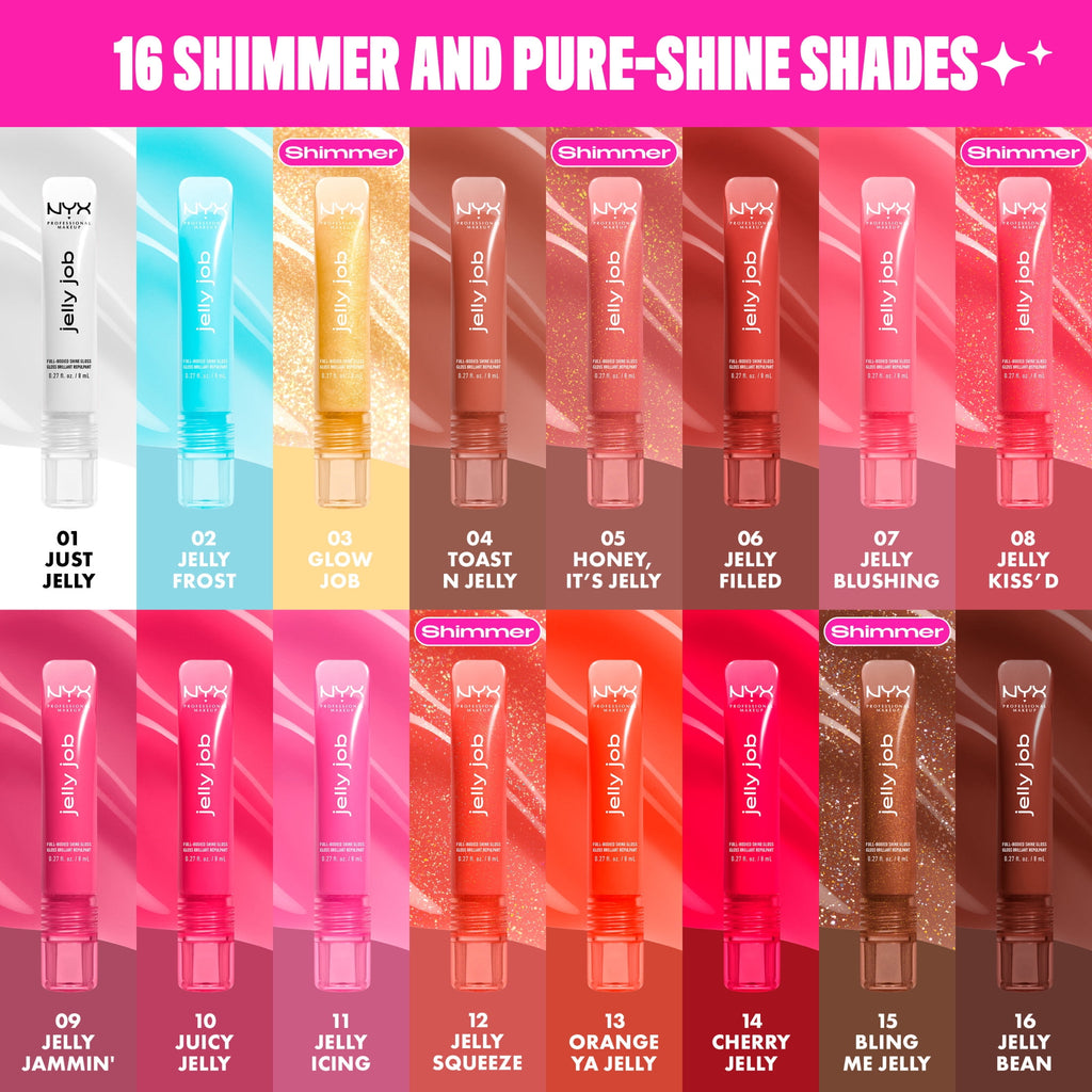NYX Professional Makeup Jelly Job Lip Gloss, Honey It's Jelly 05